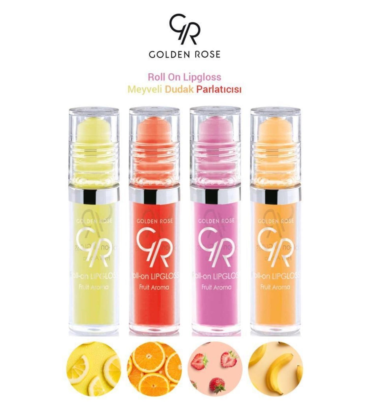 Golden Rose Fruity Lip Gloss Set