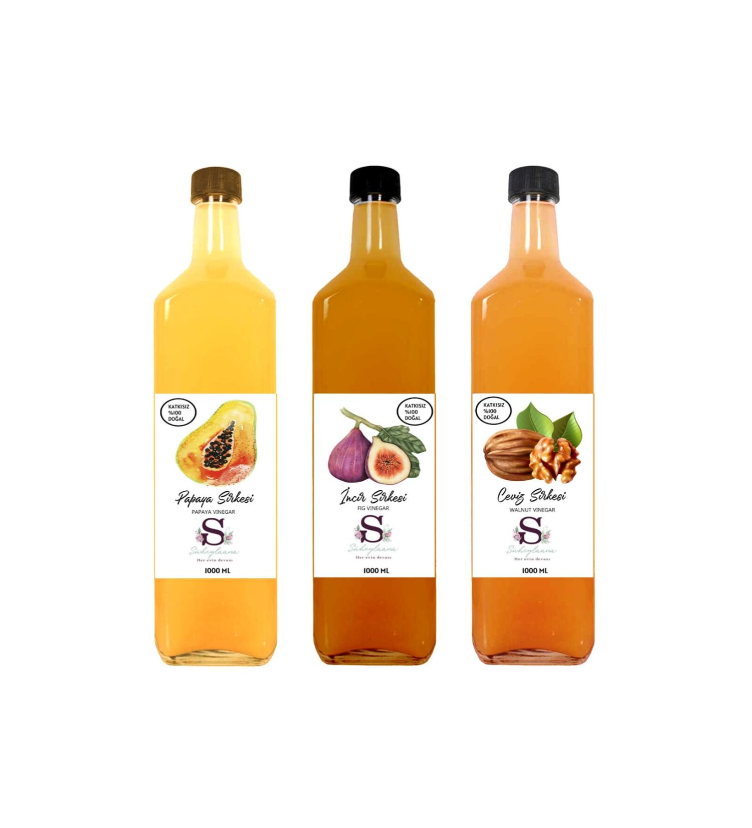 Suheylaana Natural Papaya Fig and Walnut Vinegar 1000 ml
