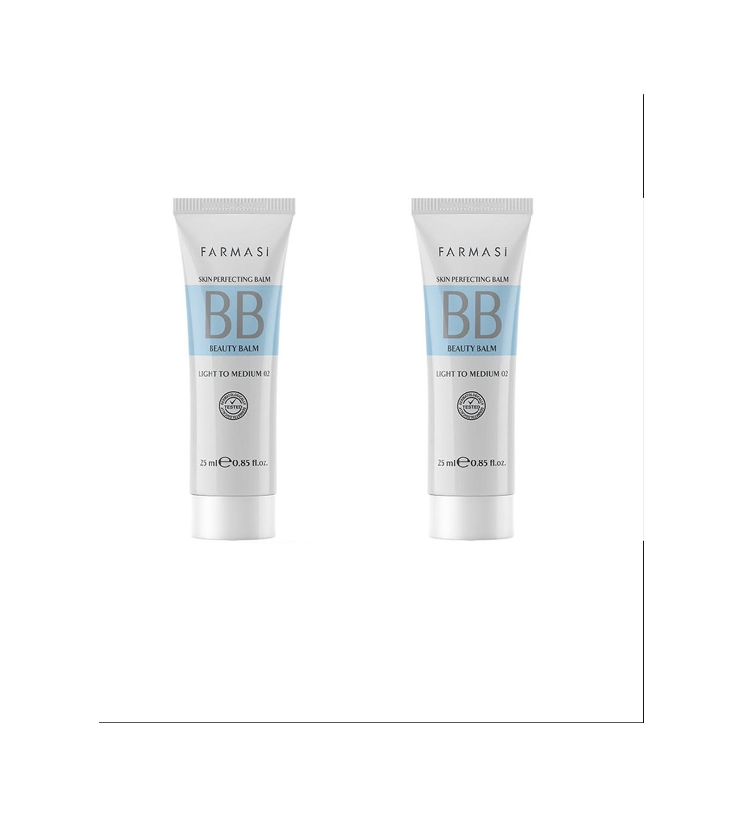 Farmasi Double Bb Cream Light To Medium 02 25ml