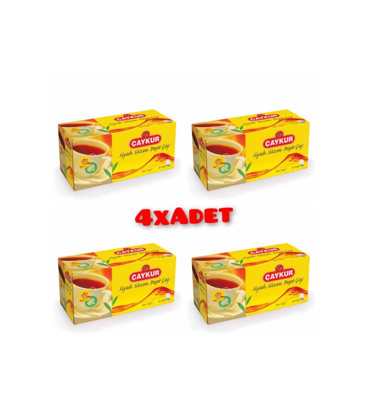 aykur Rize Strained Glass Tea Bag Shake 25 pcs 4 pcs