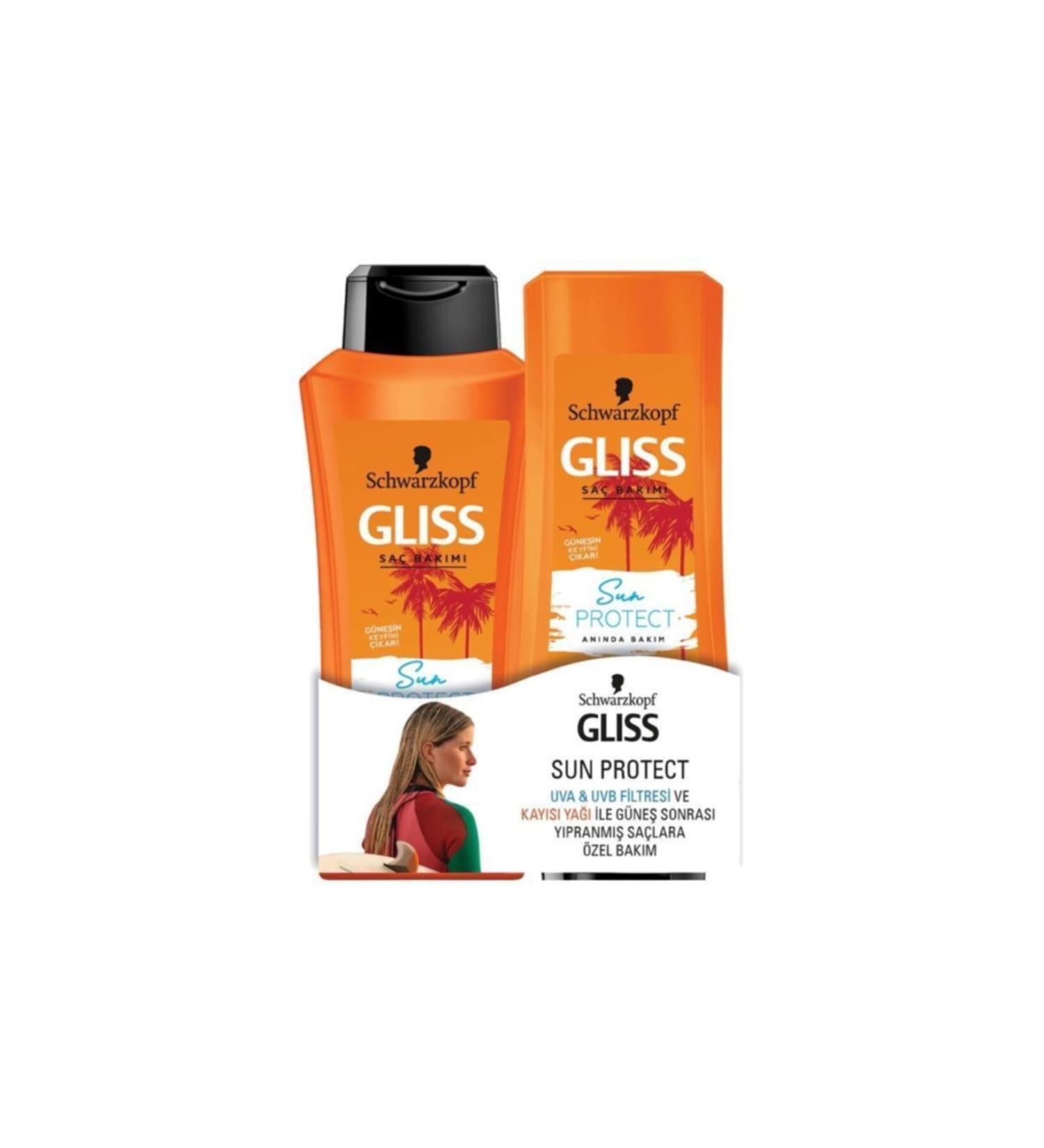 Gliss Sun Protect Protective Shampoo 360ml + Conditioner 360ml