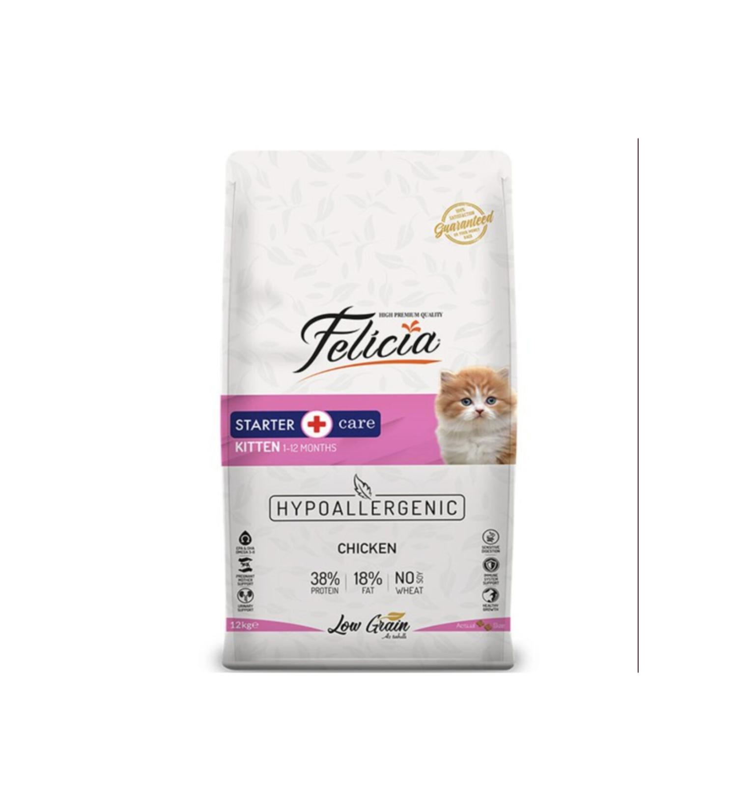 Felicia Low Grain Chicken Kitten Cat Food 12 kg