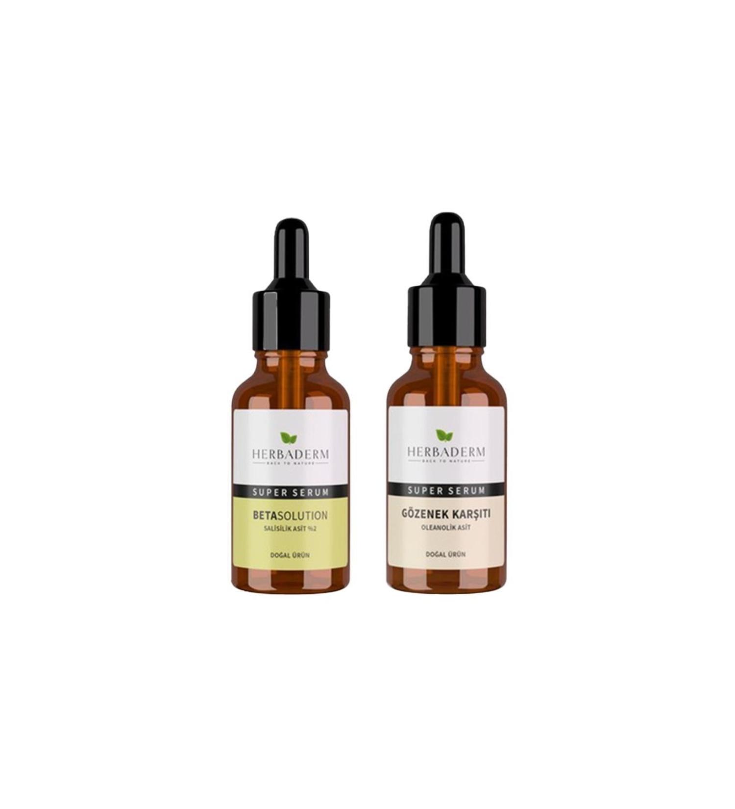 Herbaderm Super Serum Betasolution 30 Ml And Anti-Pore 30 Ml