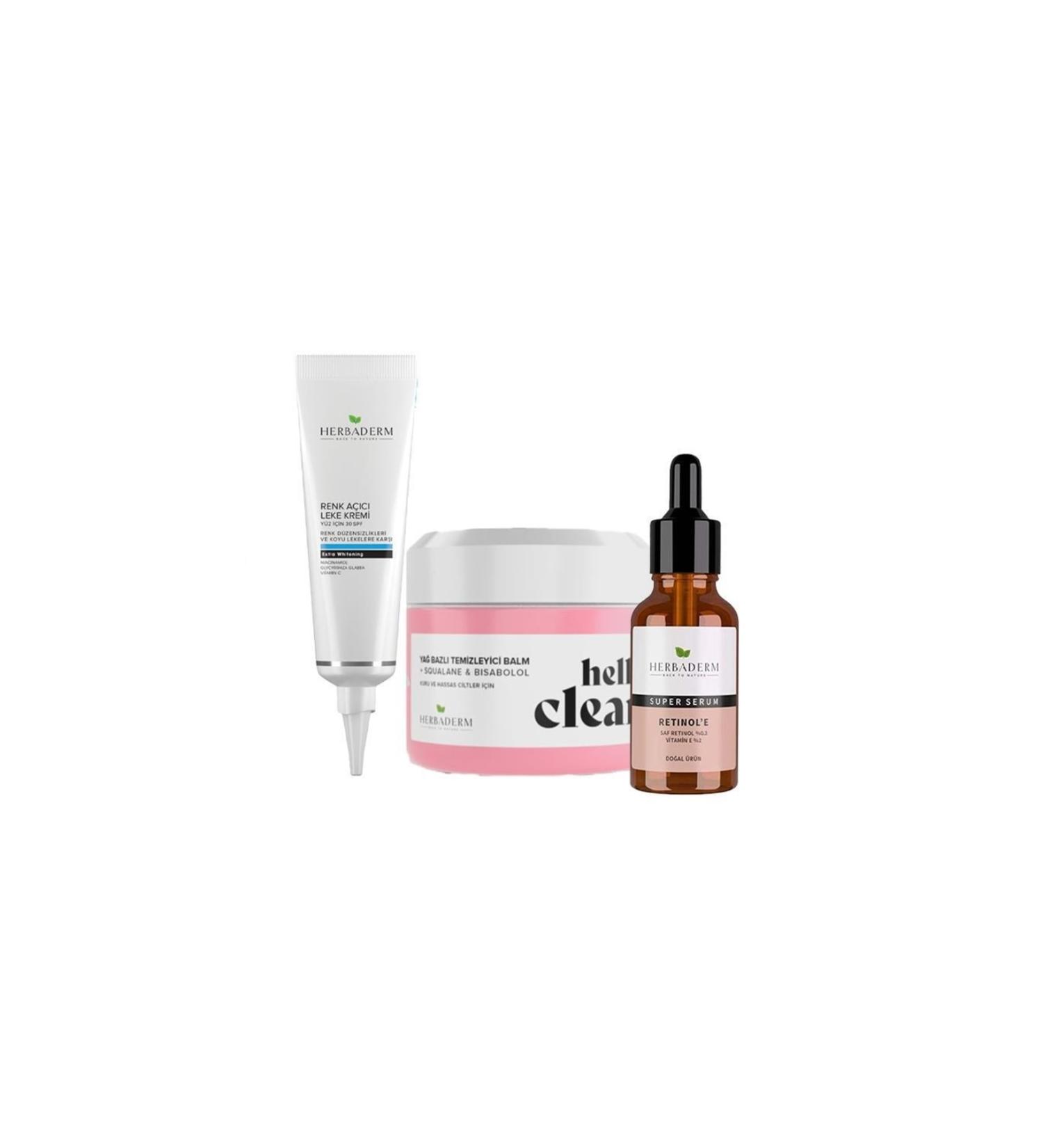 Herbaderm Super Serum Balm and Lightening Cream Set (For Face)
