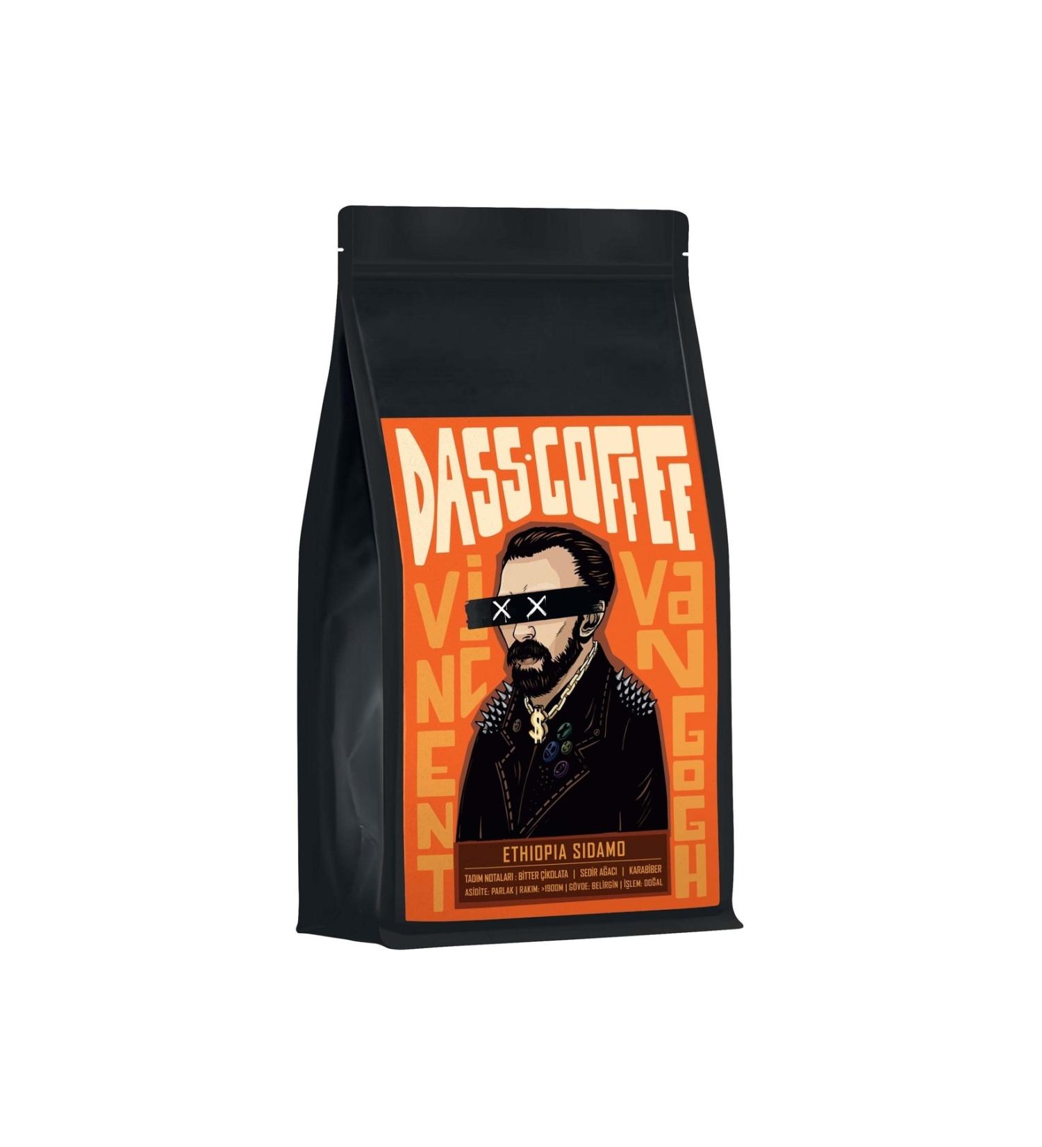 Dass Coffee Ethiopia Sidamo Coffee Beans 250gr - Unground