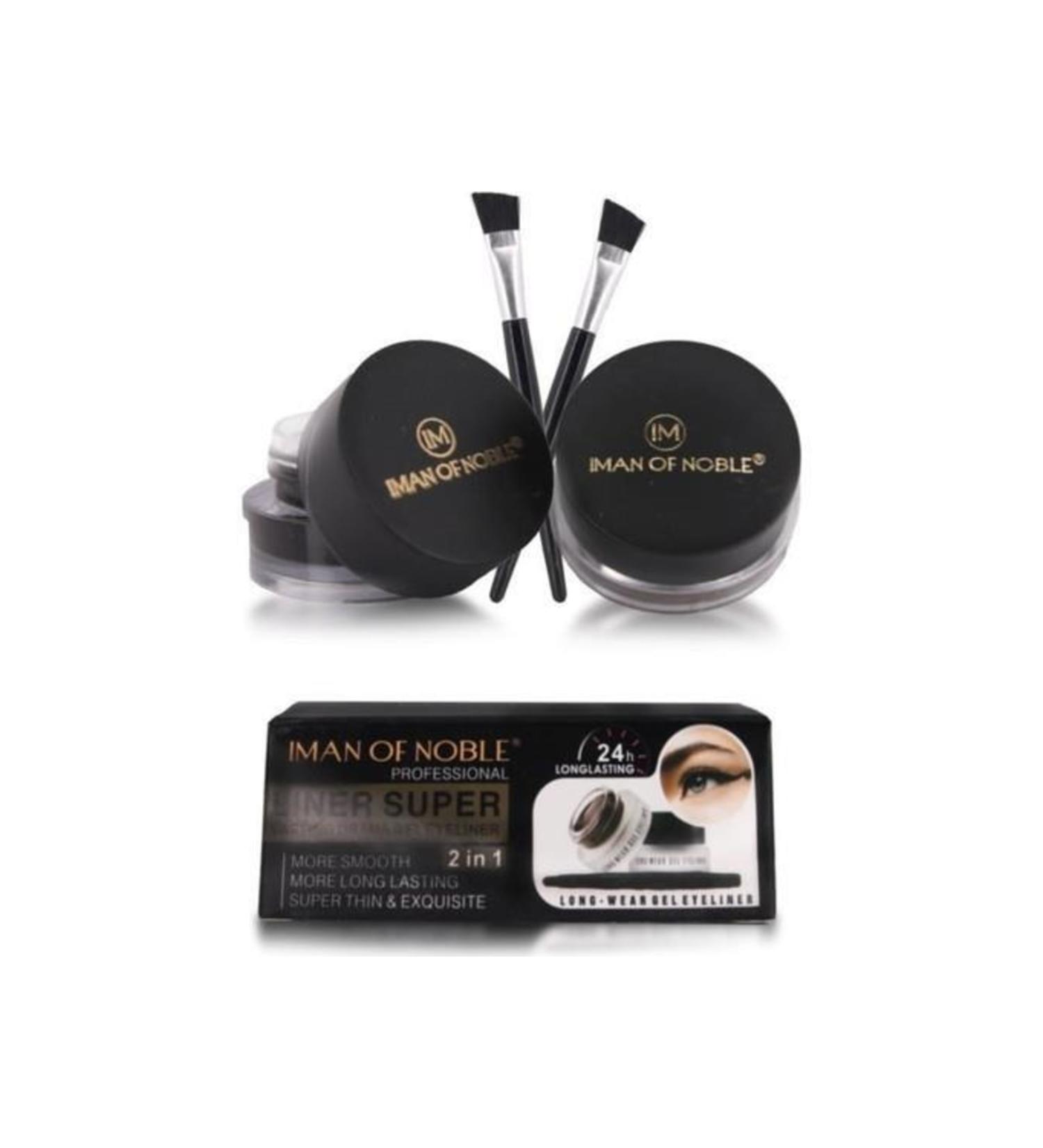 IMAN OF NOBLE Liner Super 2 Gel Eyeliner Brown And Black