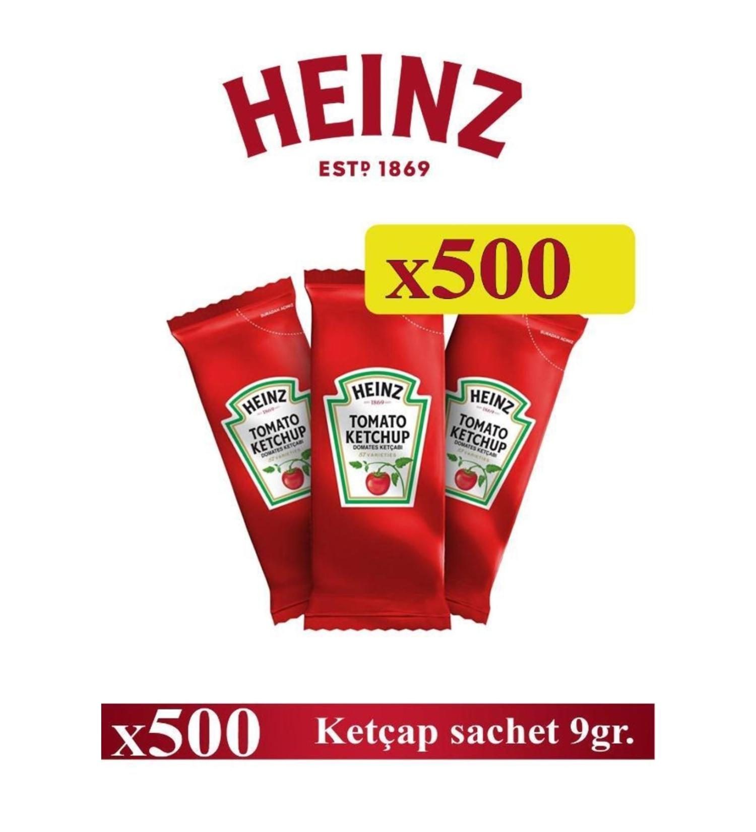 edukkanim Ketchup Sachet 9 Gr X 500 Pcs - Heinz