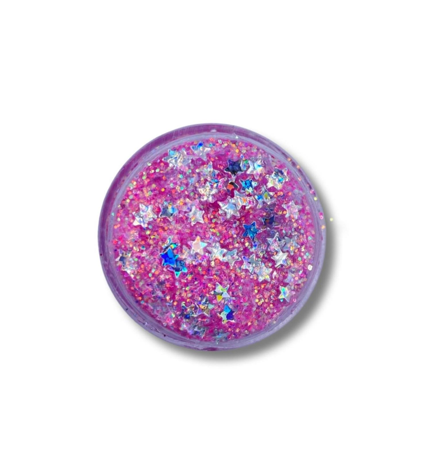 TIVA Gel Form Shiny Glitter - Iridescent Pink