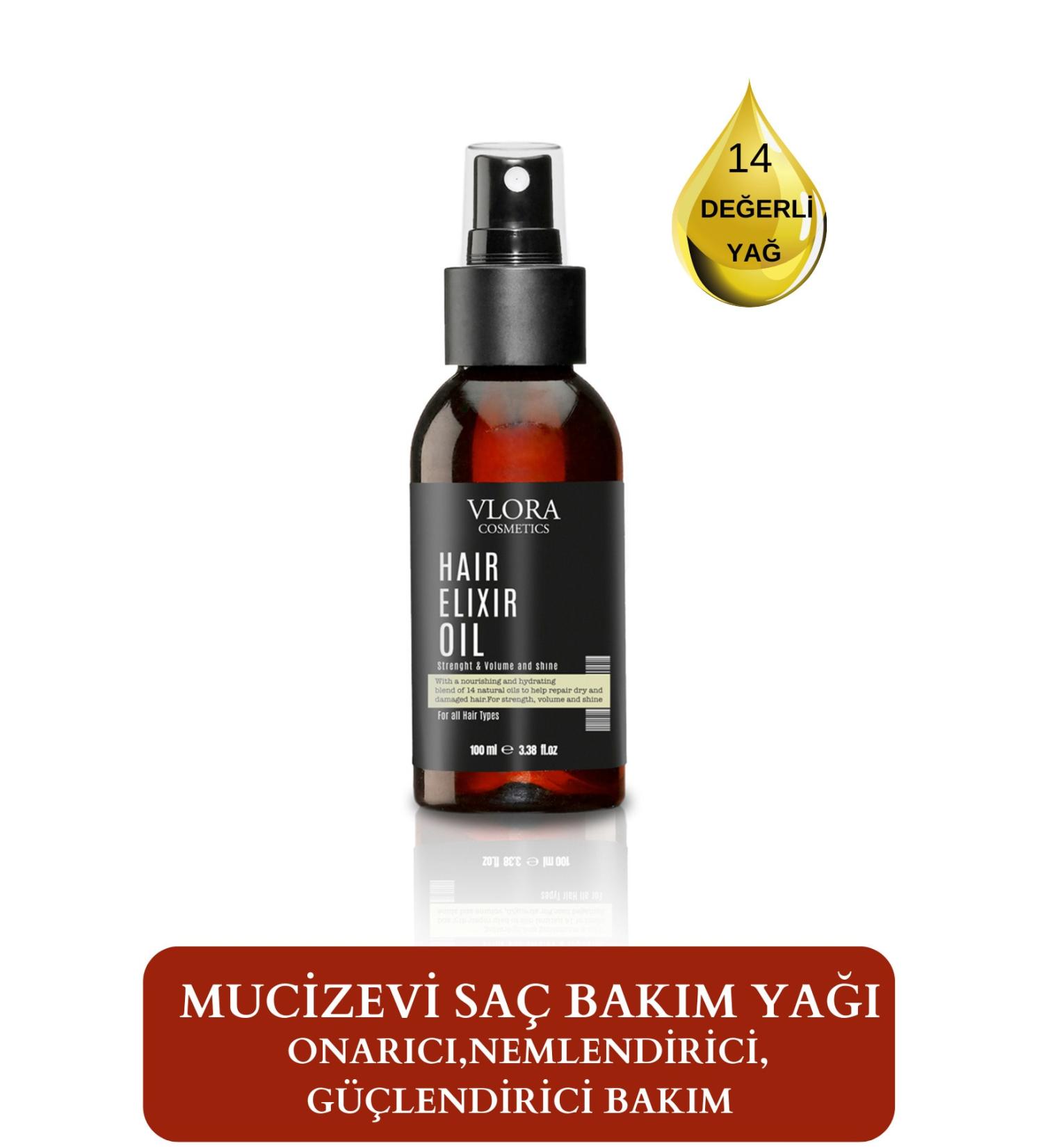 VLORA Hair Elixir Moisturizing and Strengthening Hair Care Oil 100ml