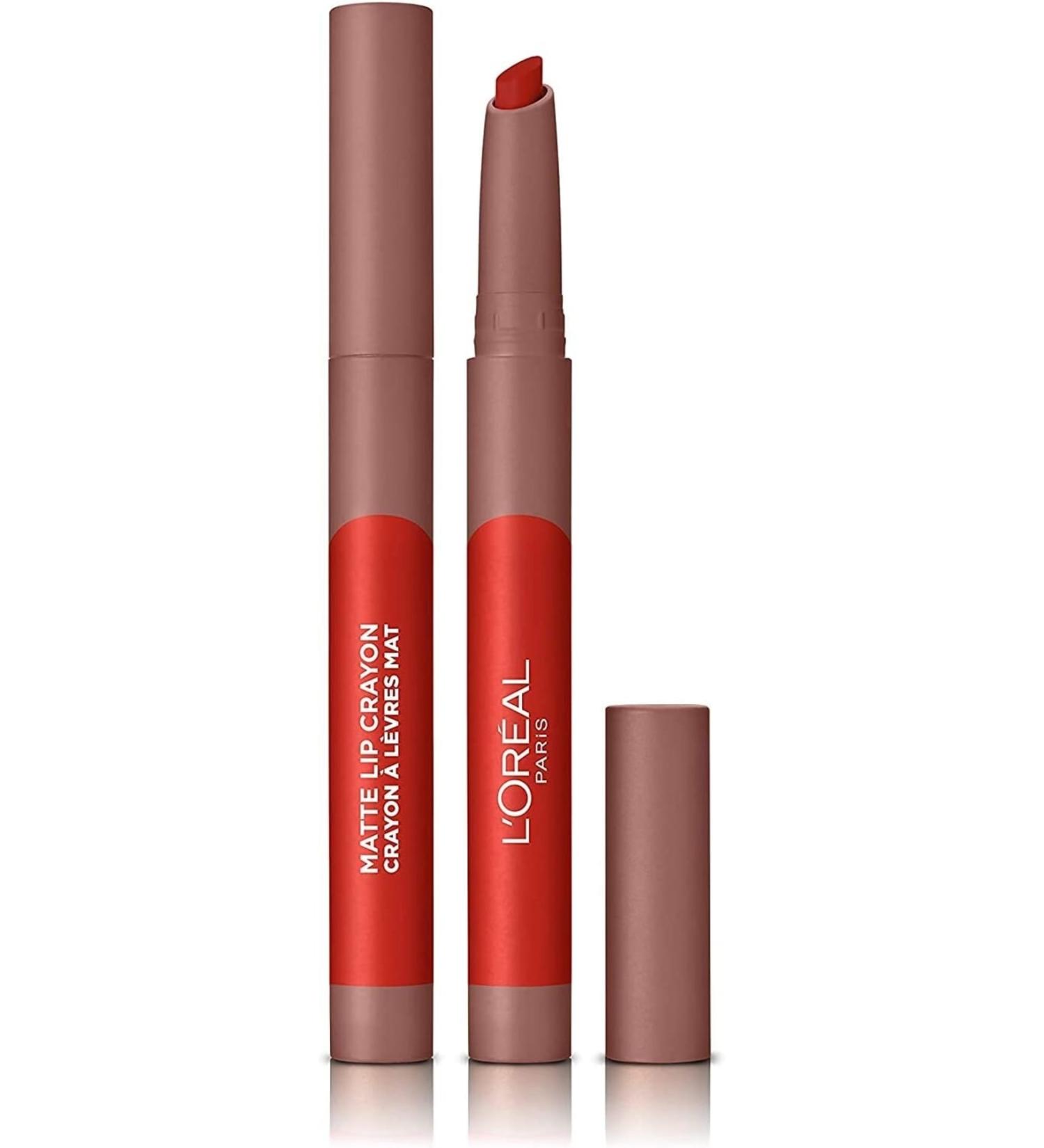 GROS L'or al Paris Infaillible Matte Lip Crayon Pencil Matte Lipstick - 110 Caramel Rebel 1 Pack (1 X 12.7 G) - Buy Online on GoSupps.com