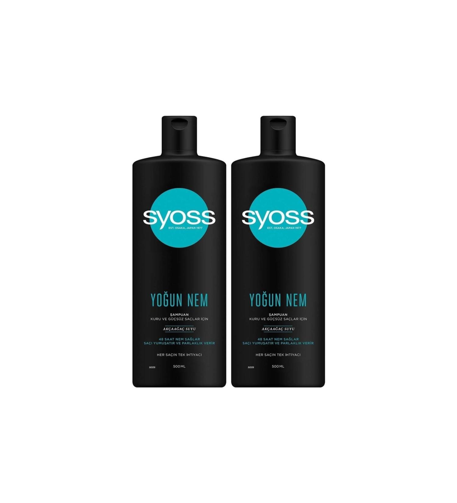 Syoss Intense Moisture Shampoo 500 Ml X 2