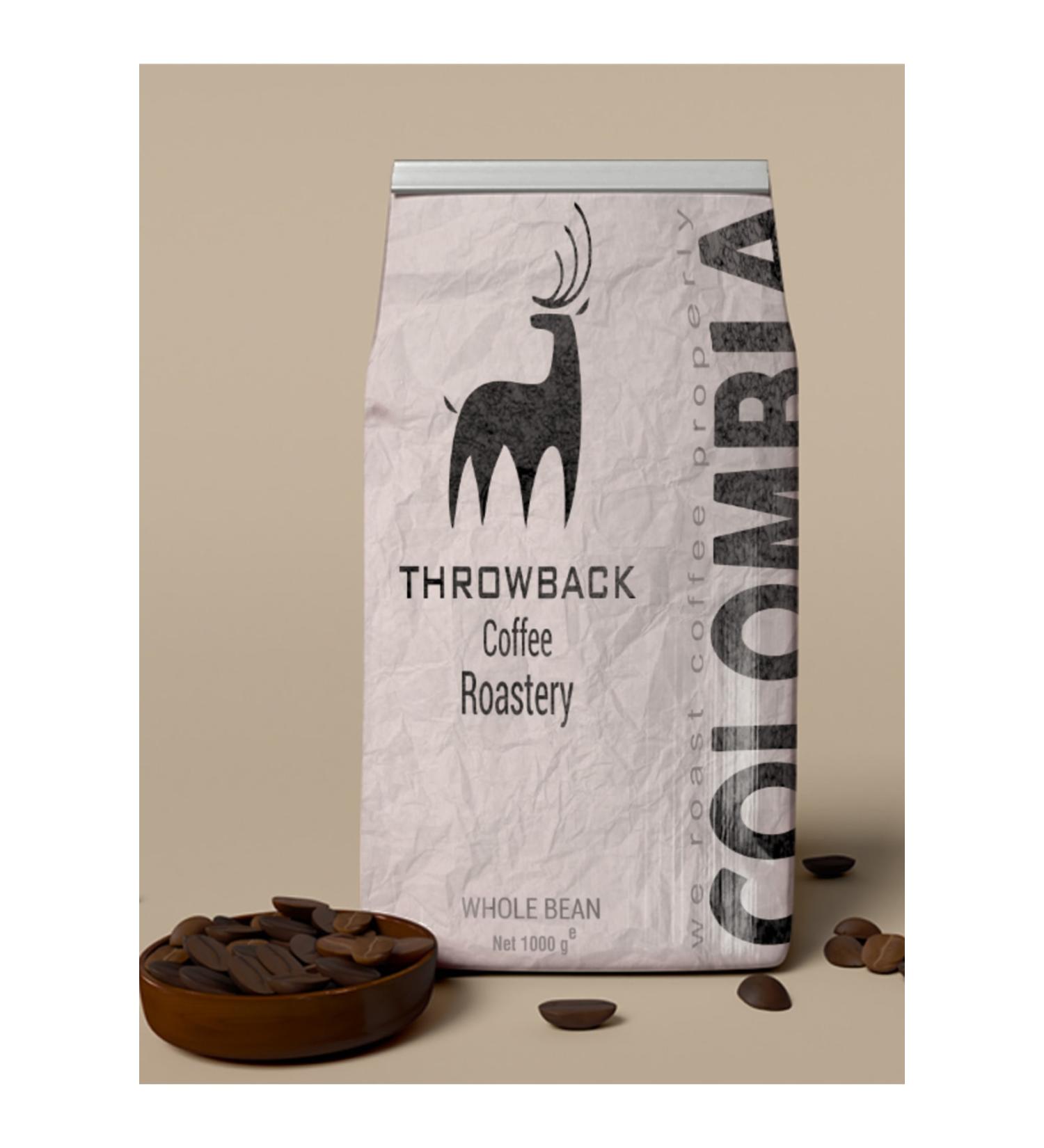 Throwback Coffee Co Colombia Supremo Coffee Roasted 1000gr