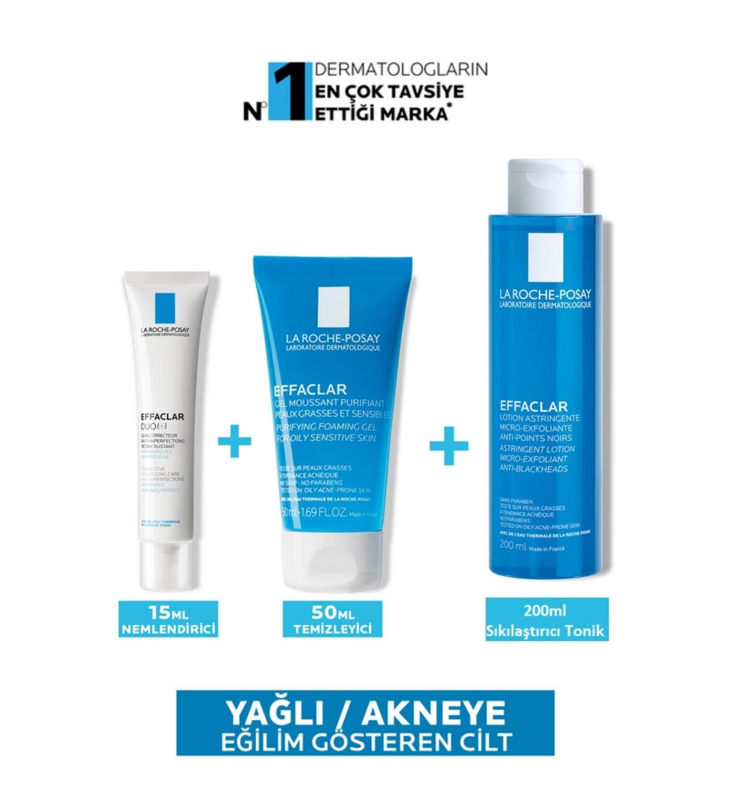 La Roche Posay Effeclar Pudrashine Smoothing Care Set for Oily/Acne-Prone Skin