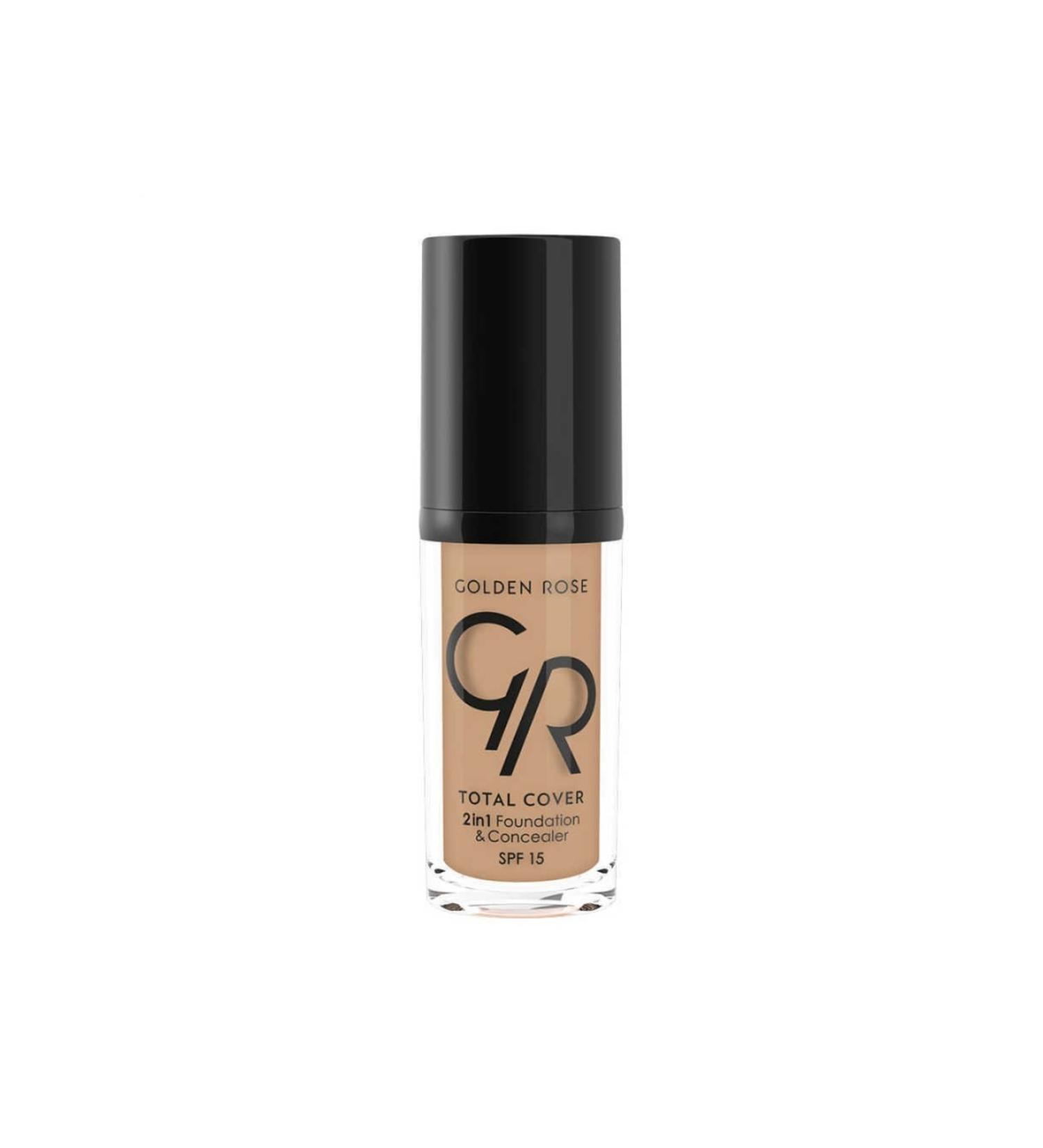 Golden Rose Total Cover 2in1 Foundation & Concealar - 2 in 1 Foundation and Concealer