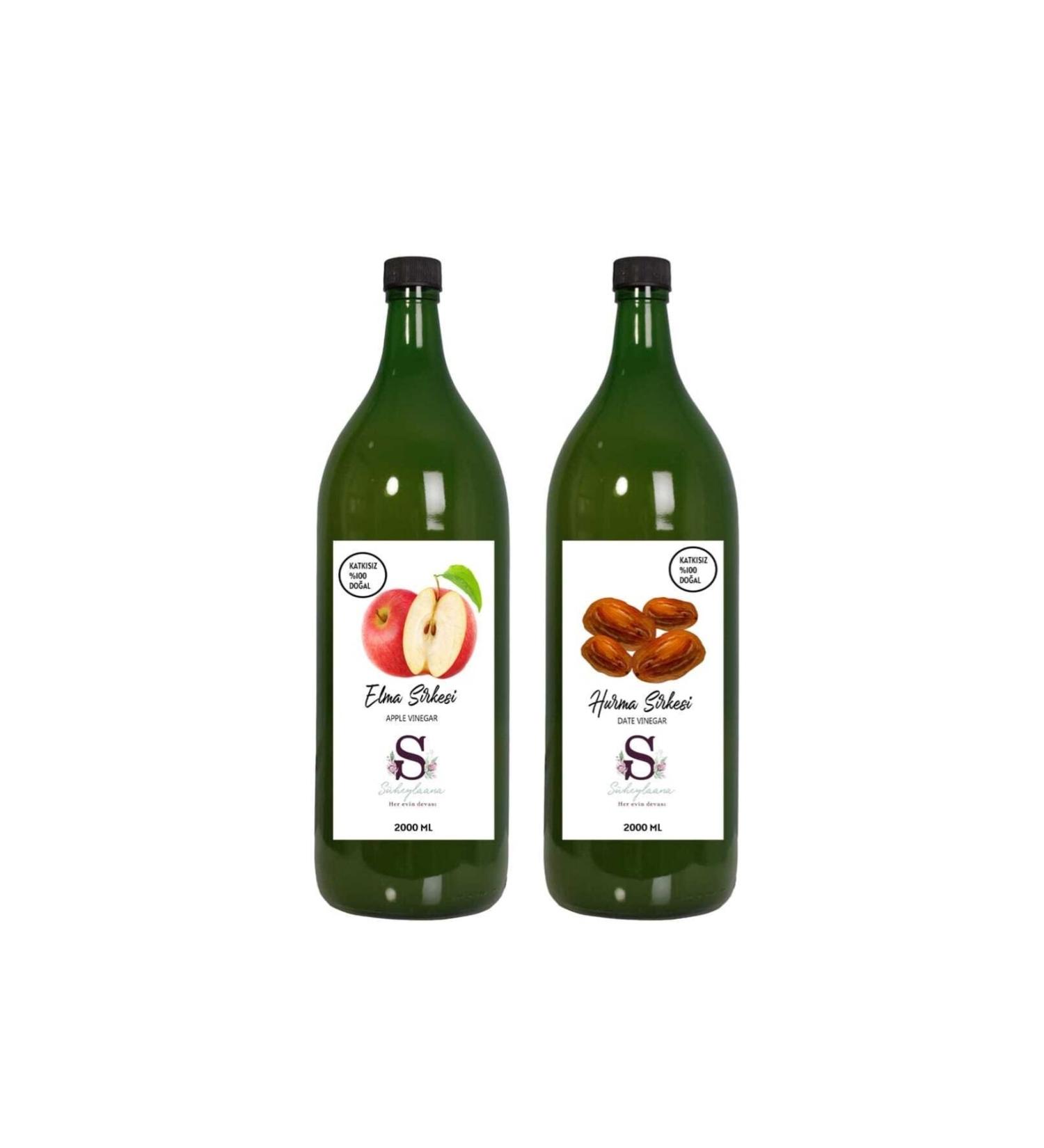 Suheylaana Natural Apple Vinegar 2000 Ml - Natural Date Vinegar 2000 Ml
