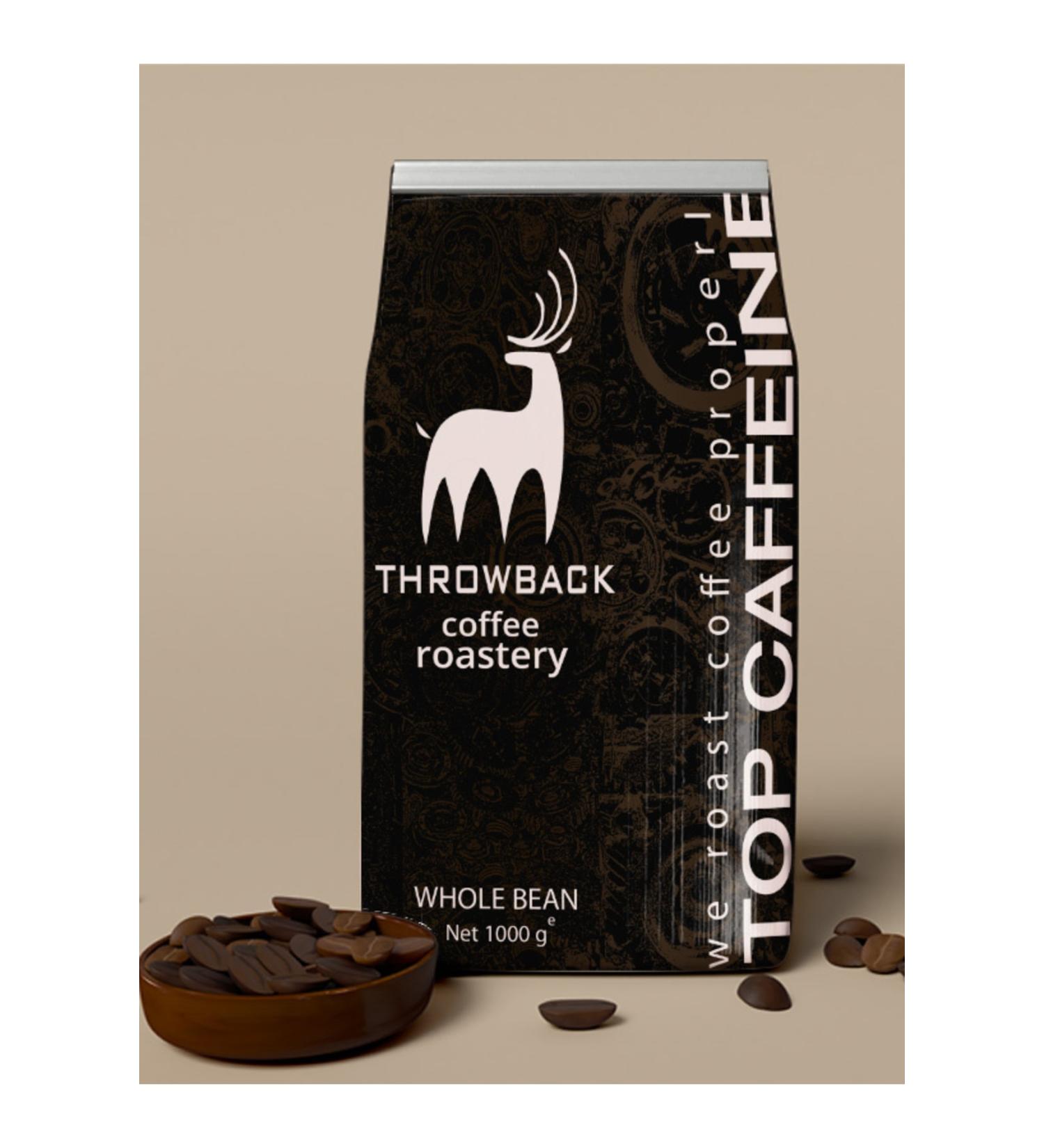 Throwback Coffee Co Topcoffein Coffee (high Caffeine) 1000gr