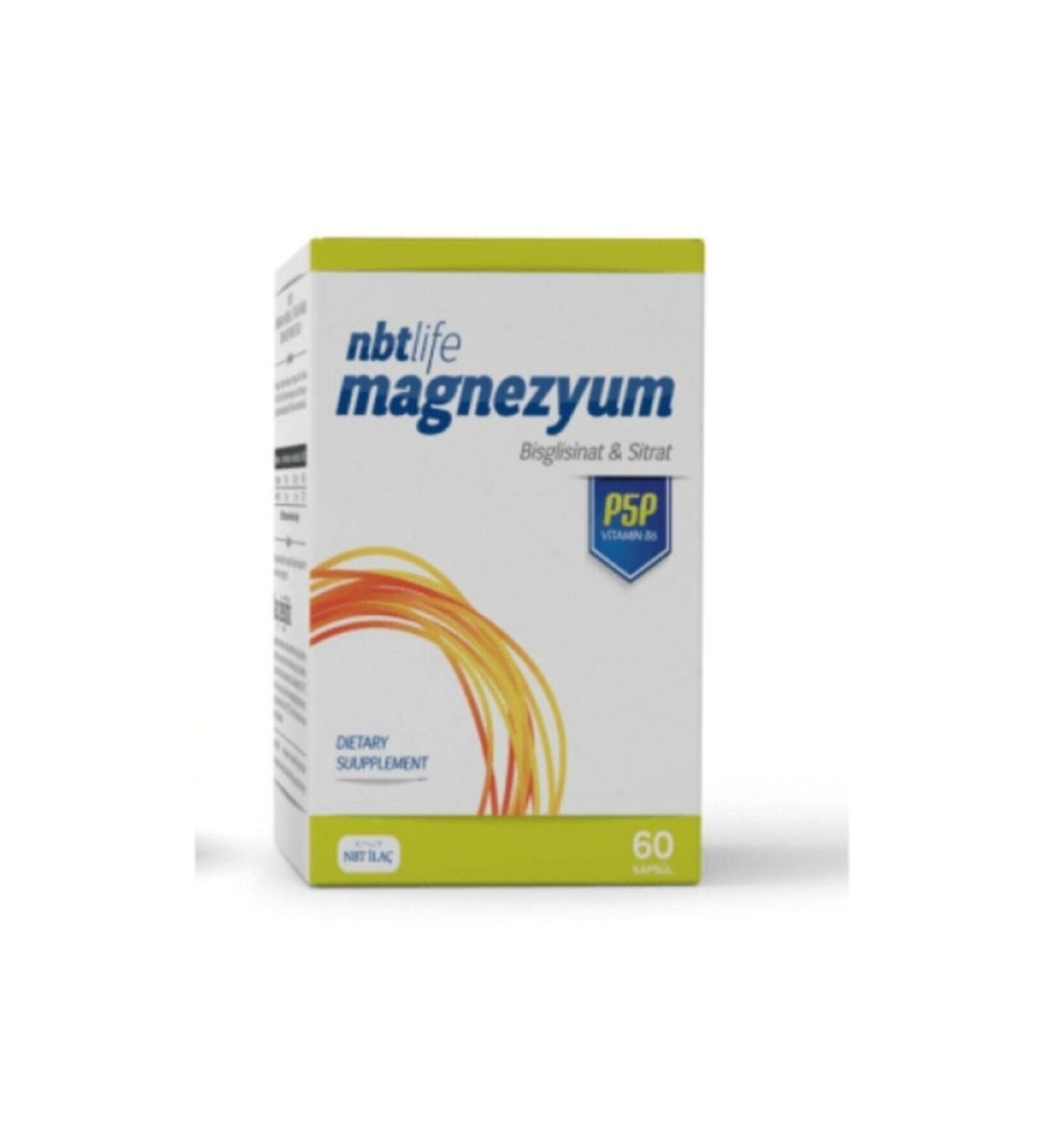 Nbt la Nbt Life Magnesium P5p B6 60 Capsules