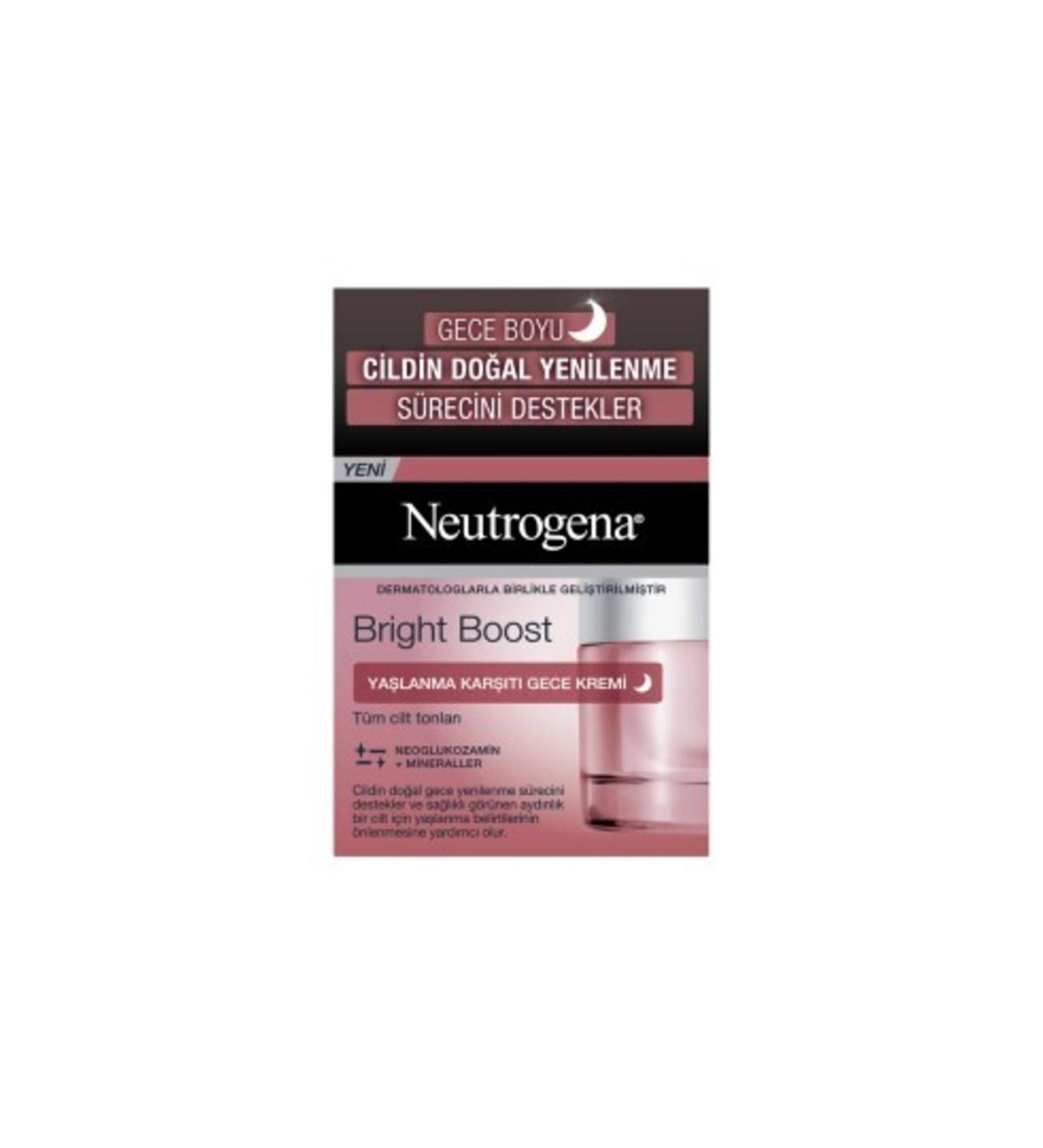 Neutrogena Brightboost anti-aging night cream 50ml - Buy Online on GoSupps.com