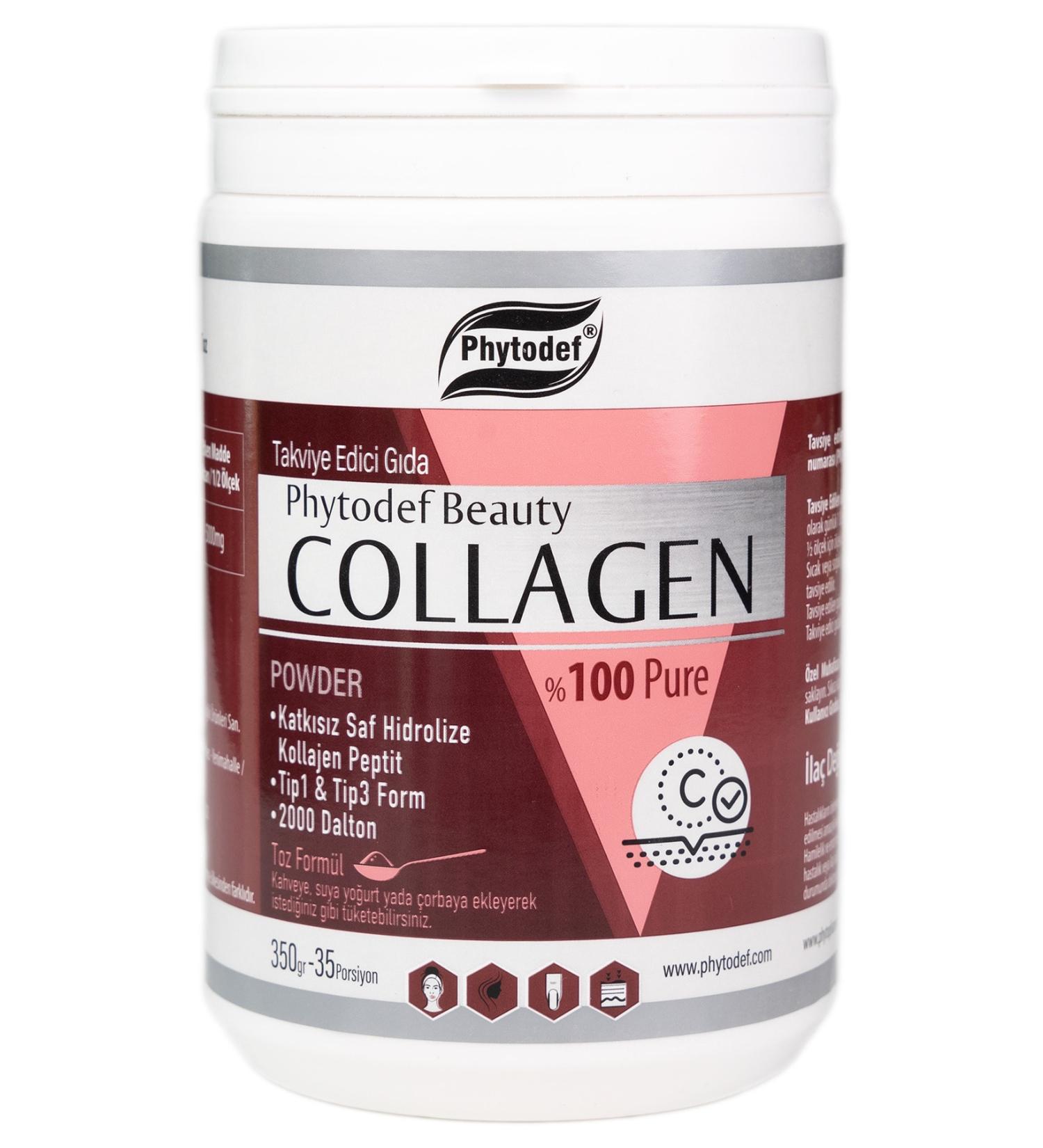 Phytodef Collagen Powder Powder Collagen - 350 gr (collagen Peptides Powder) - Buy Online on GoSupps.com
