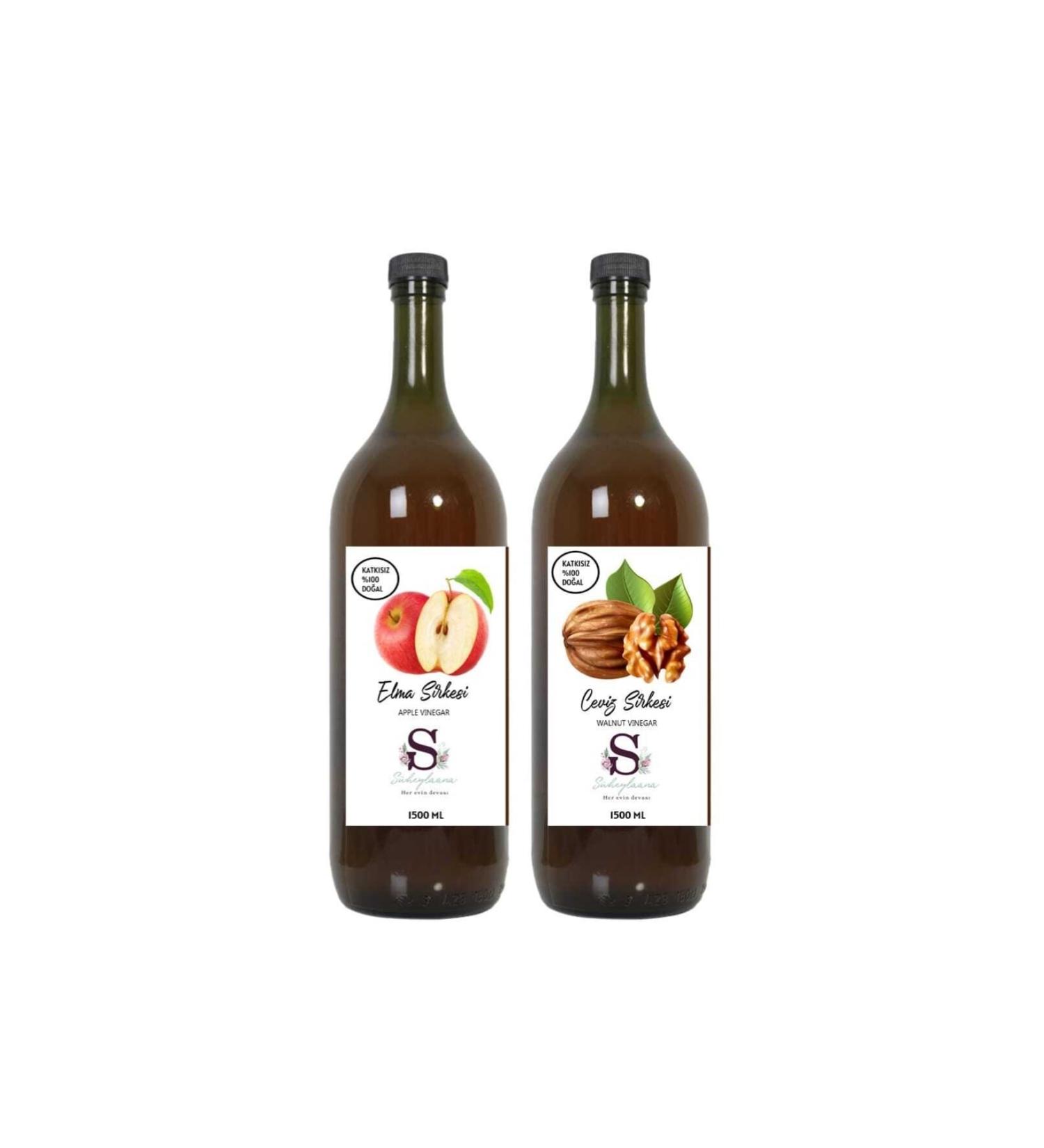 Suheylaana Natural Apple Vinegar 1500 Ml - Natural Walnut Vinegar 1500 Ml