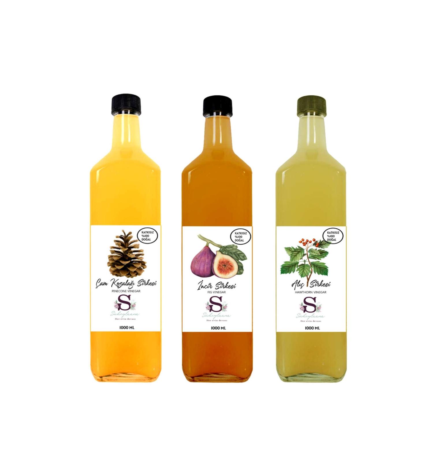 S heylaana Natural Fig Hawthorn and Pine Cone Vinegar 1000 Ml