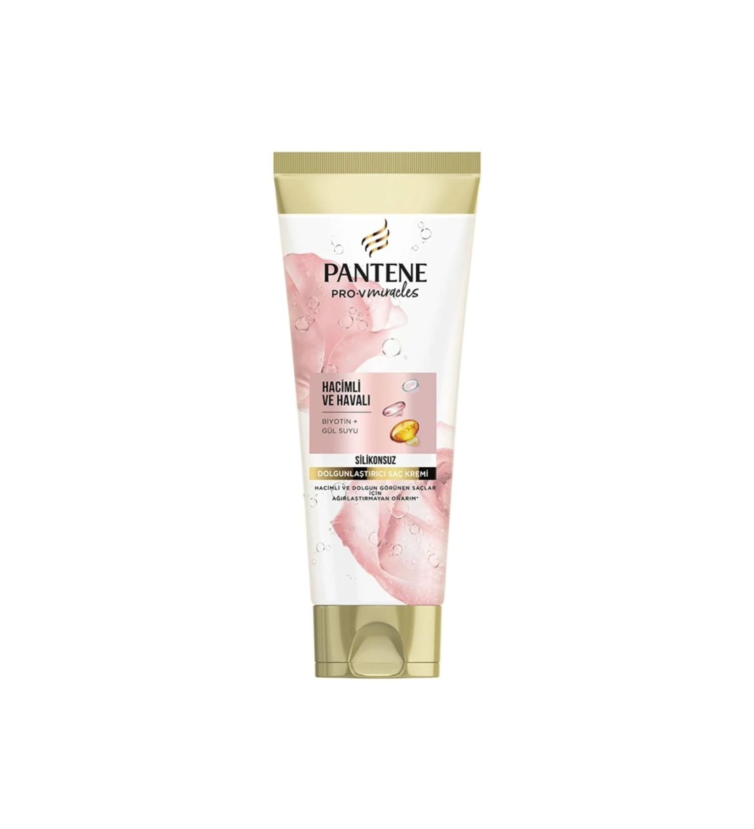 Pantene Pro-v Biotin and Rose Water Volumizing Silicone-Free Thickening Hair Care Cream 275 Ml - Buy Online on GoSupps.com