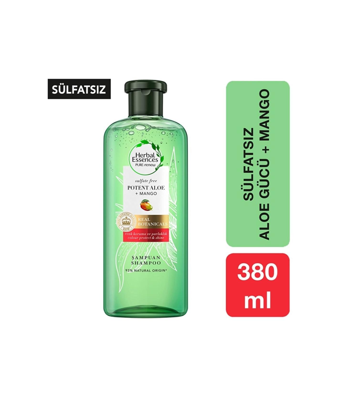 Herbal Essences Sulfate Free Shampoo Color Protection & Moisture Aloe + Mango 380 ml - Buy Online on GoSupps.com
