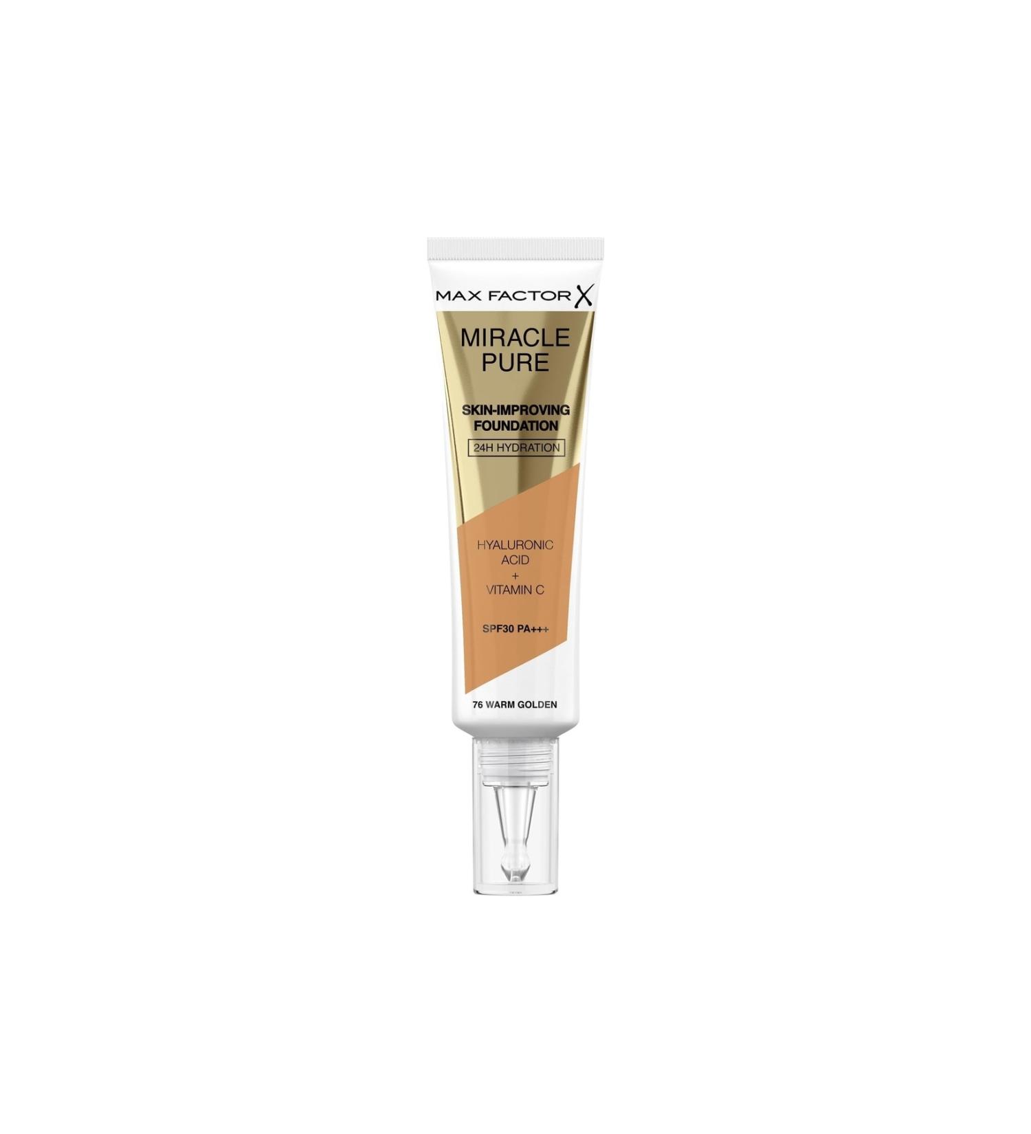 Max Factor Miracle Pure Foundation Warm Golden No:76 - Buy Online on GoSupps.com