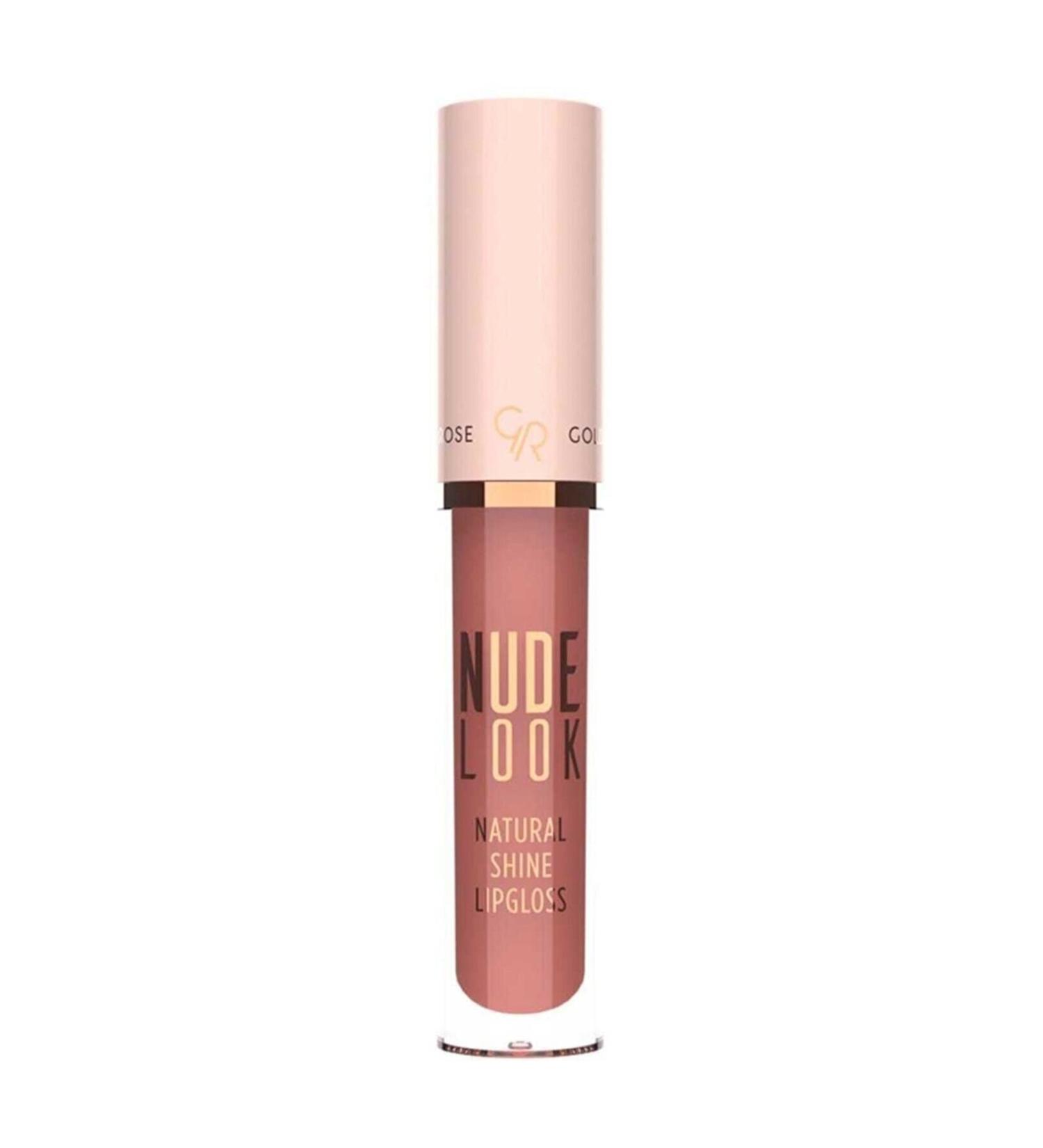 Golden Rose Nude Look Natural Shine Lipgloss Lip Gloss No: 04 Peachy Nude