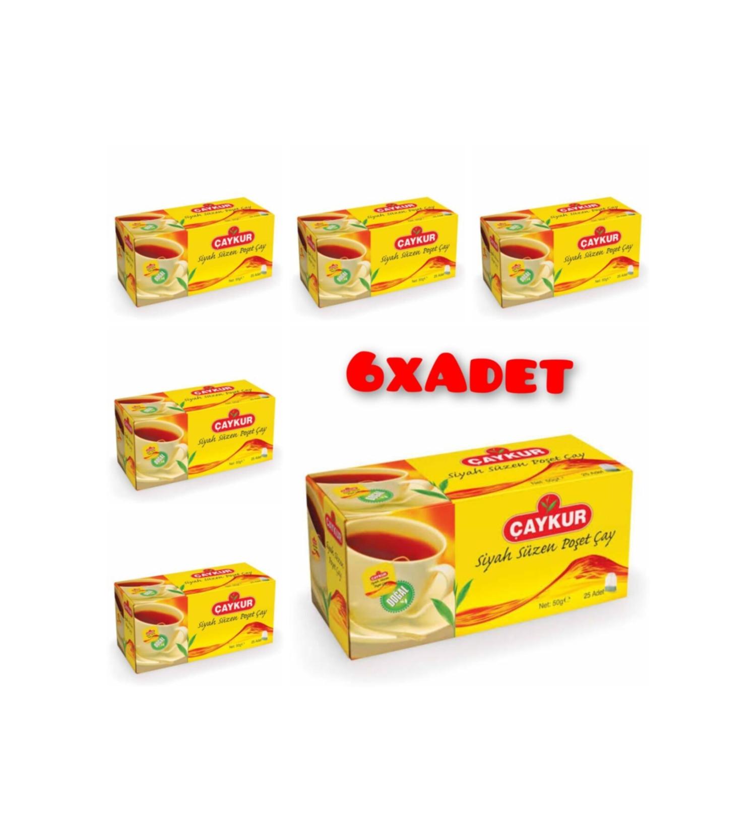 aykur Rize Strained Glass Tea Bag Shake 25 pcs 6 pcs