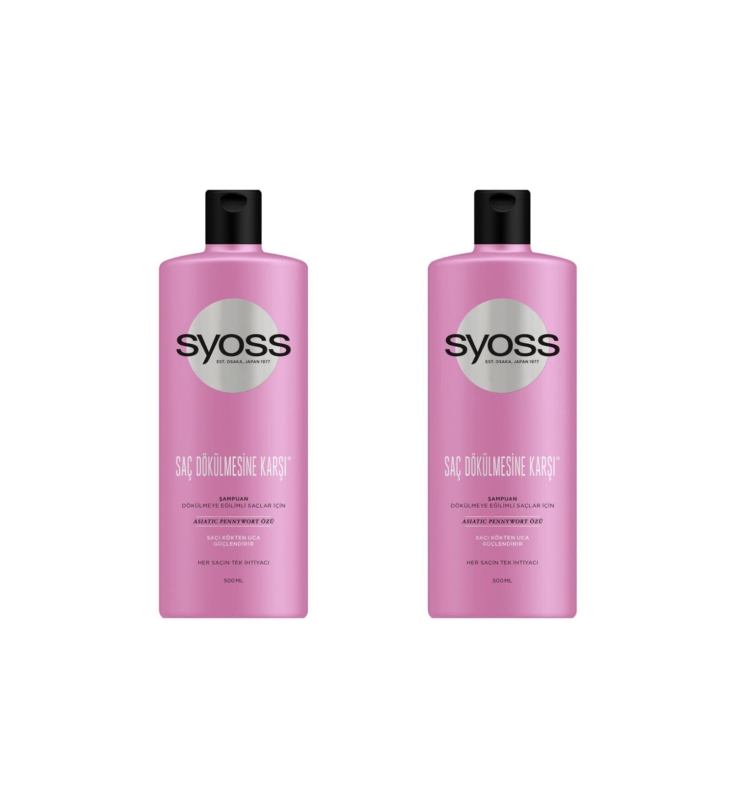 Syoss Shampoo Against Hair Loss 500 Ml 2 Pack