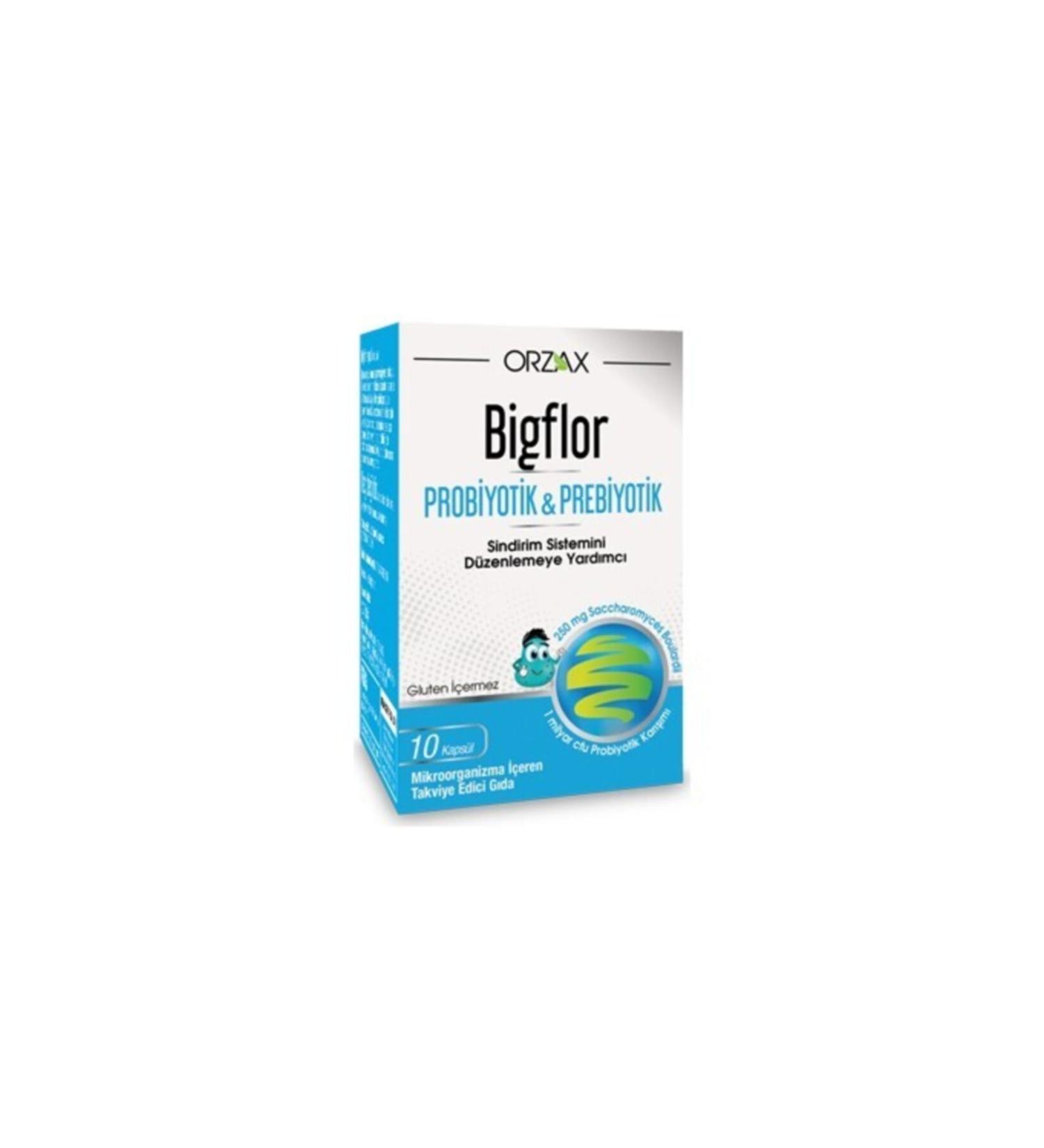 Ocean Orzax Bigflor Probiotic/Prebiotic 10 Capsules Skt:07/22 - Buy Online on GoSupps.com