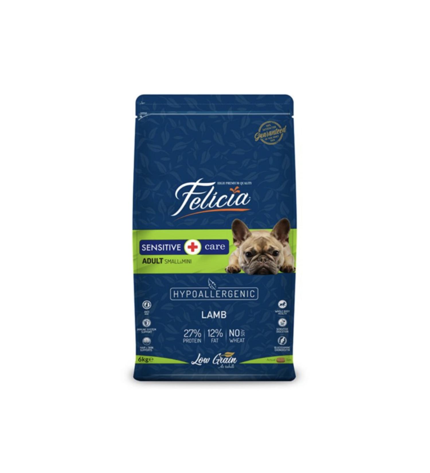 Felicia Low Grain Lamb Small Breed Adult Dog Food 6 Kg