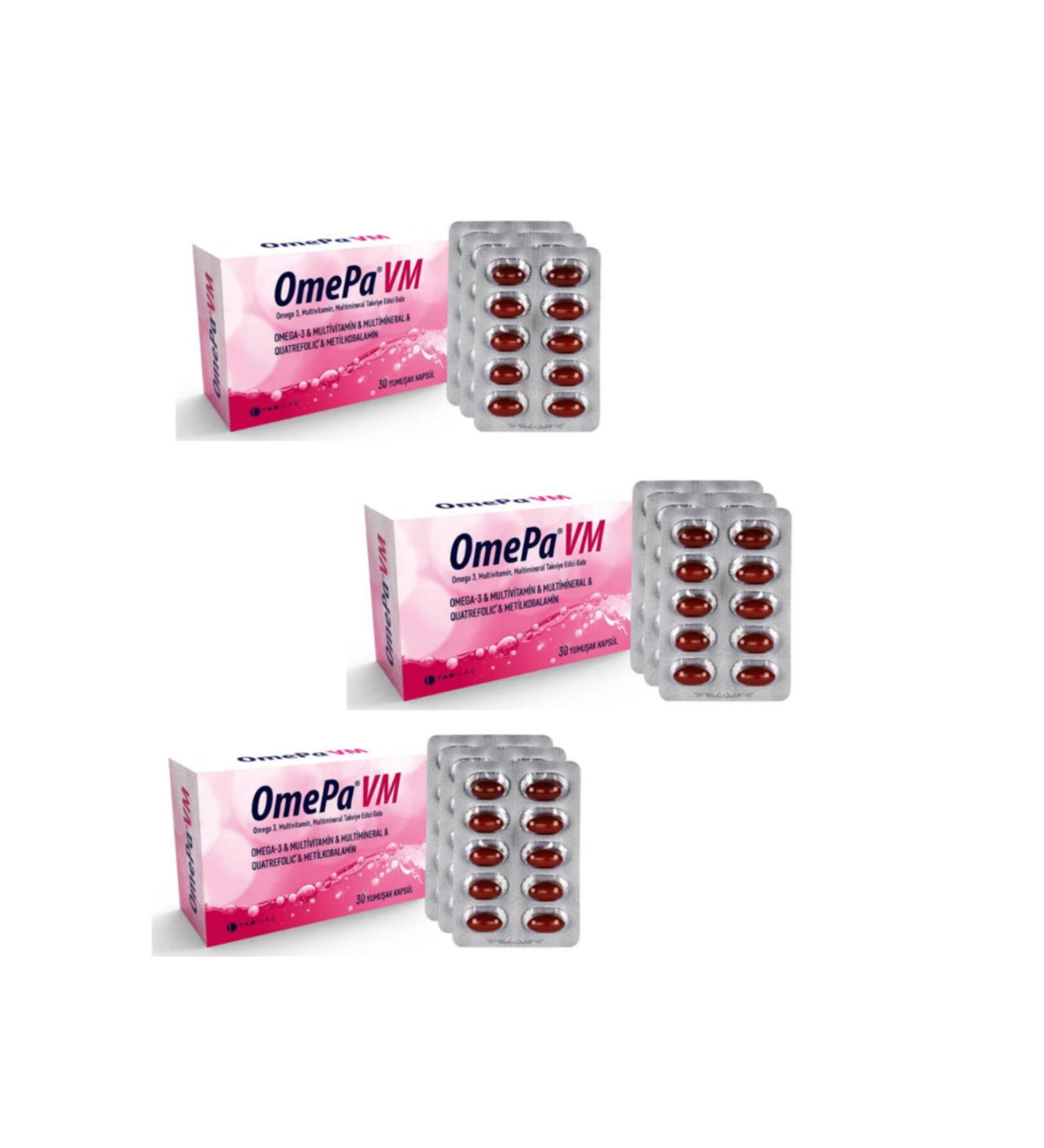 Omepa Vm Omega-3 Multivitamin Multimineral Capsule X 3 Pieces