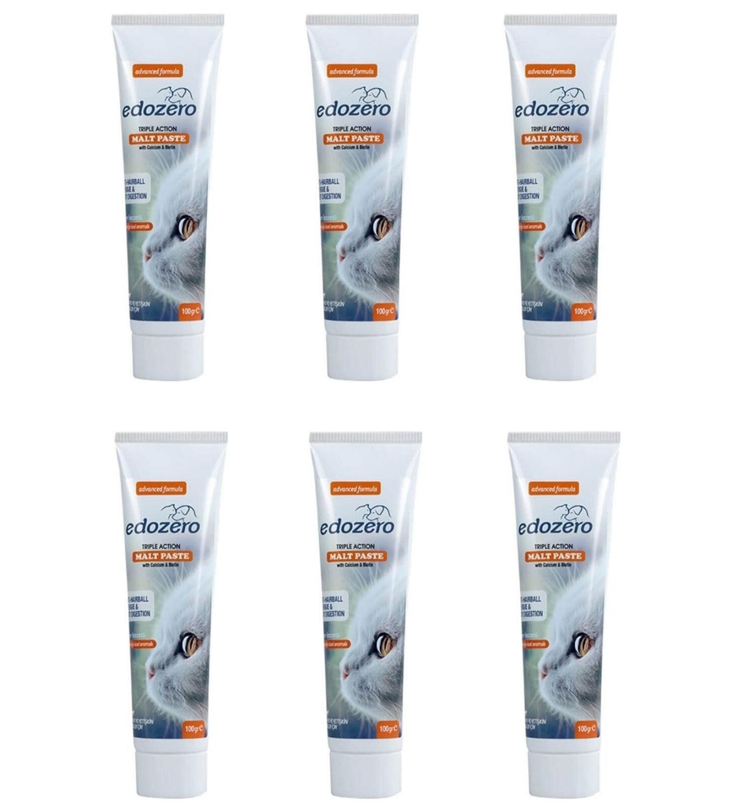 Edozero Malt Hairball Preventive Cat Paste (100 grams) (6 Pieces)