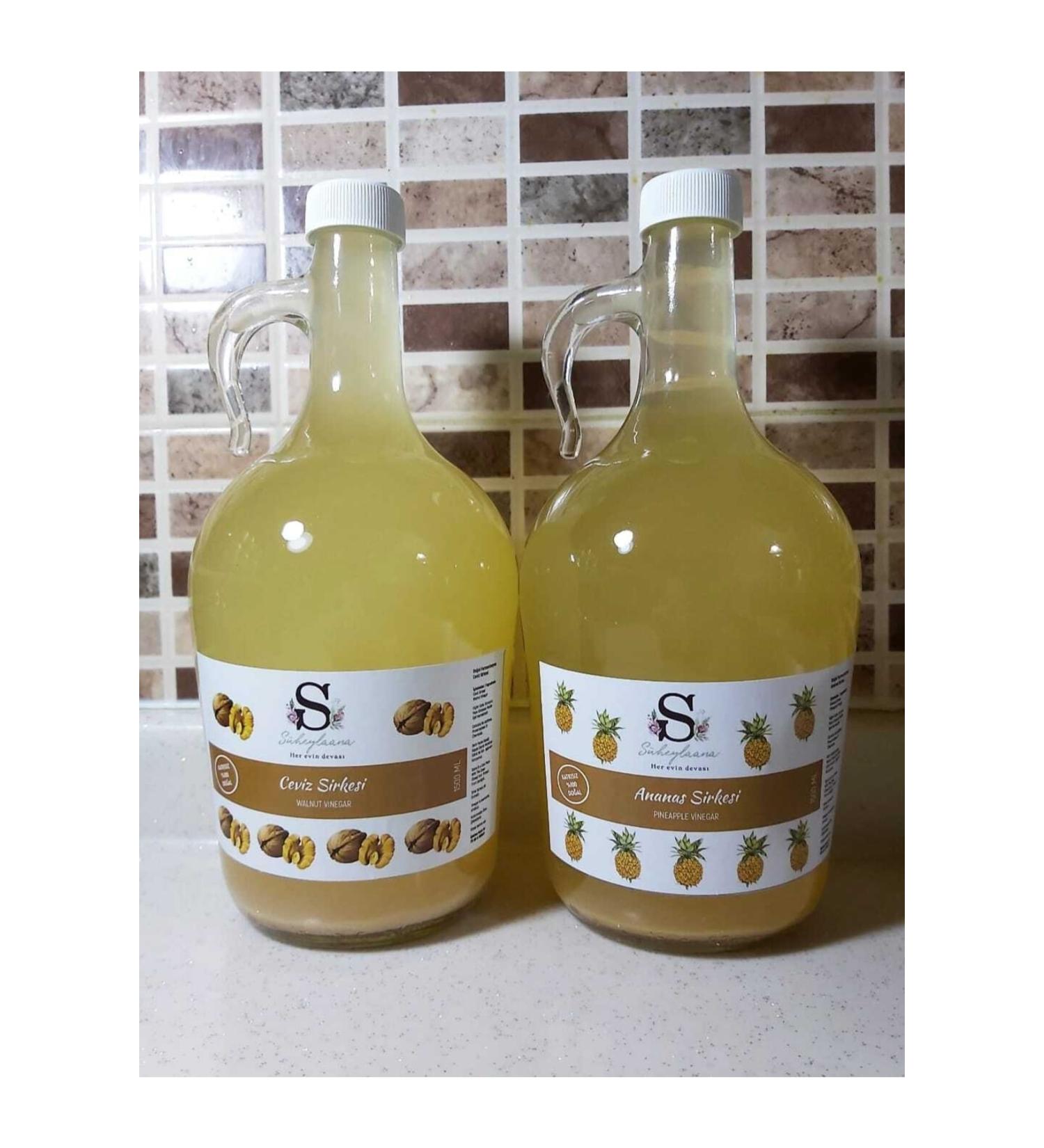 S heylaana Natural Pineapple Vinegar 1500 Ml - Natural Walnut Vinegar 1500 Ml