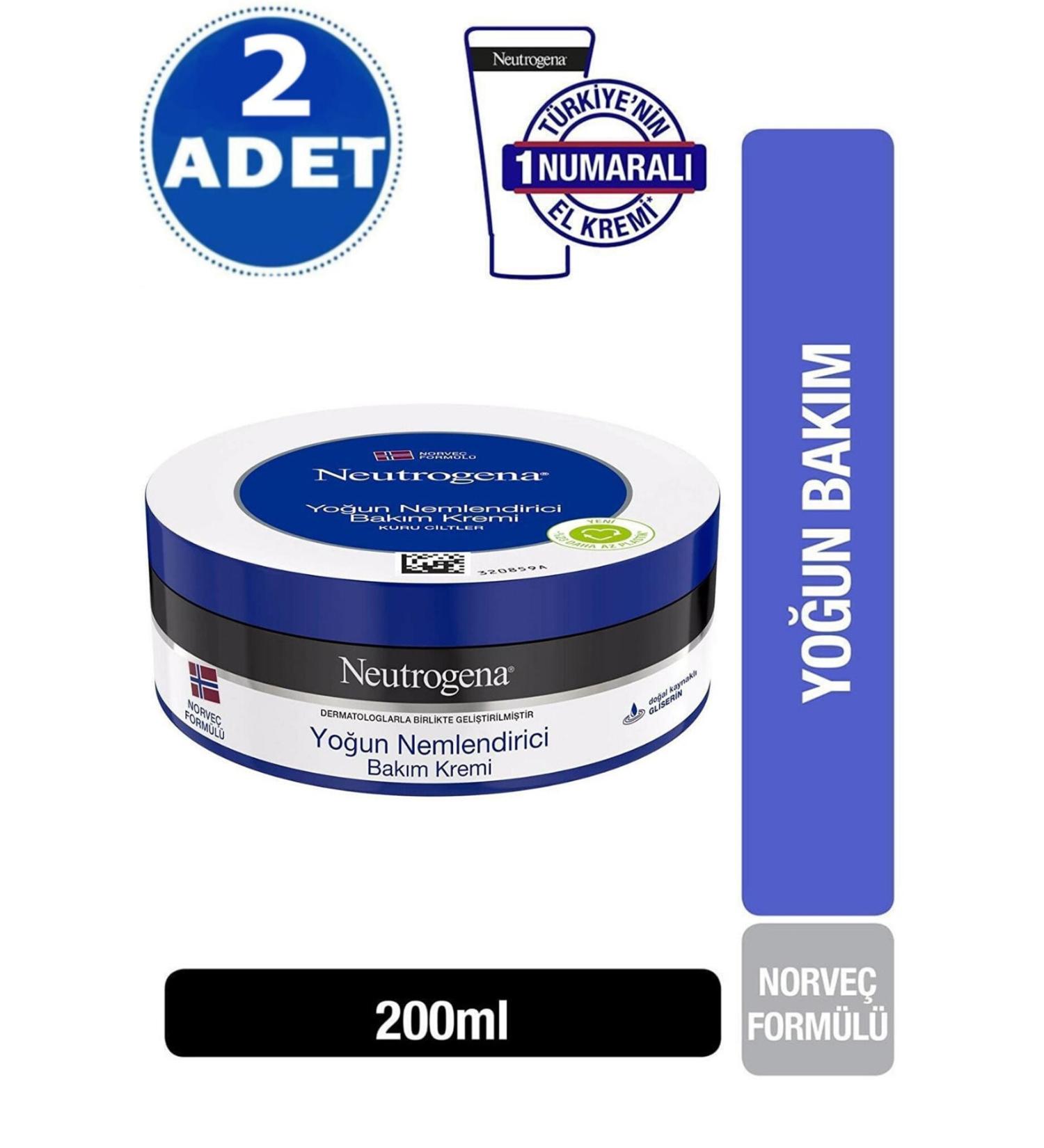 Neutrogena Cream 200 Ml Intensive Moisturizing Care Cream 2 Pieces - Buy Online on GoSupps.com