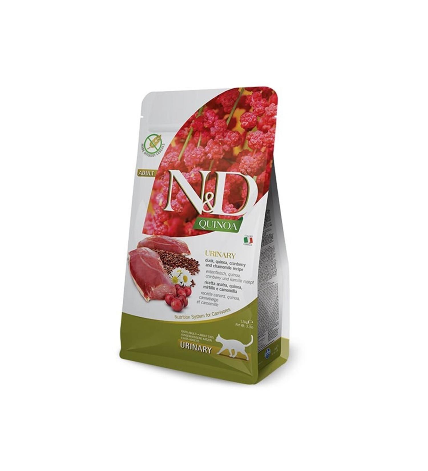 N & D Quinoa Urinary Duck Adult Cat Food 5 Kg