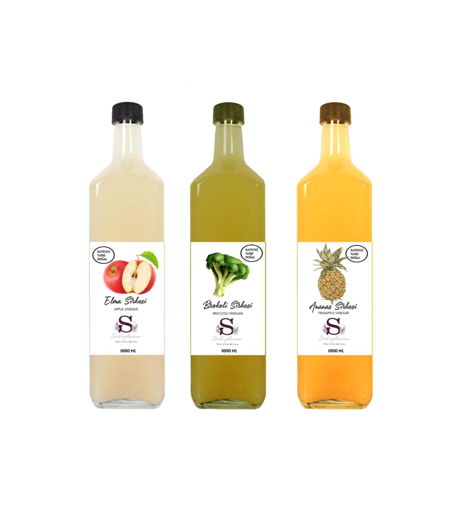 S heylaana Natural Apple Broccoli and Pineapple Vinegar 1000 Ml