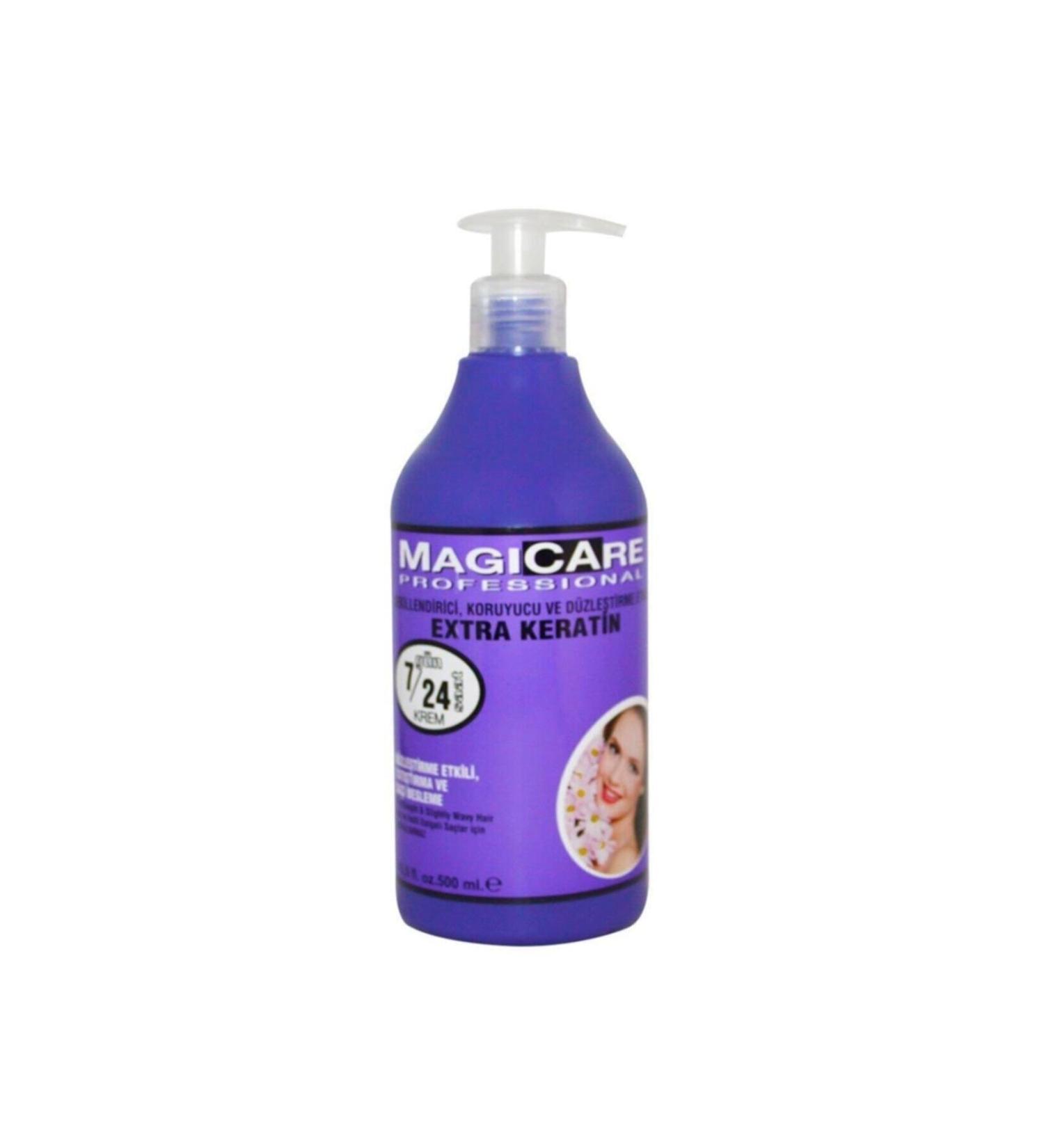 Magicare Hair Cream 500 Ml. Keratin Styling Protective Straightening Effect Gk Hair Center