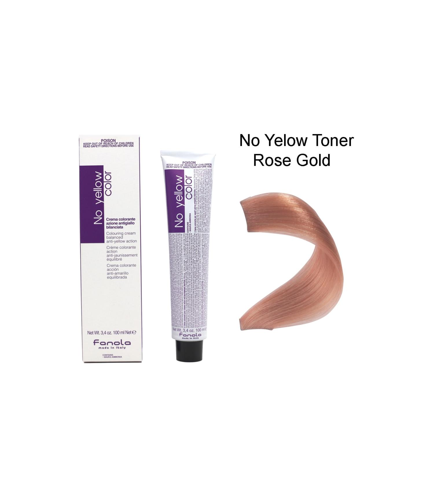Fanola No Yellow Color Toner Rose Gold 100ml