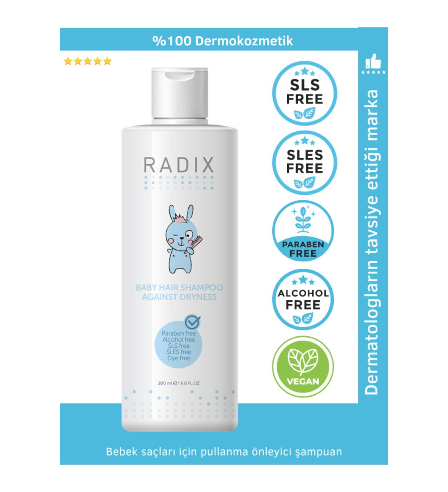 Radix Anti-Flaking Shampoo for Babies - 200 ml - Buy Online on GoSupps.com