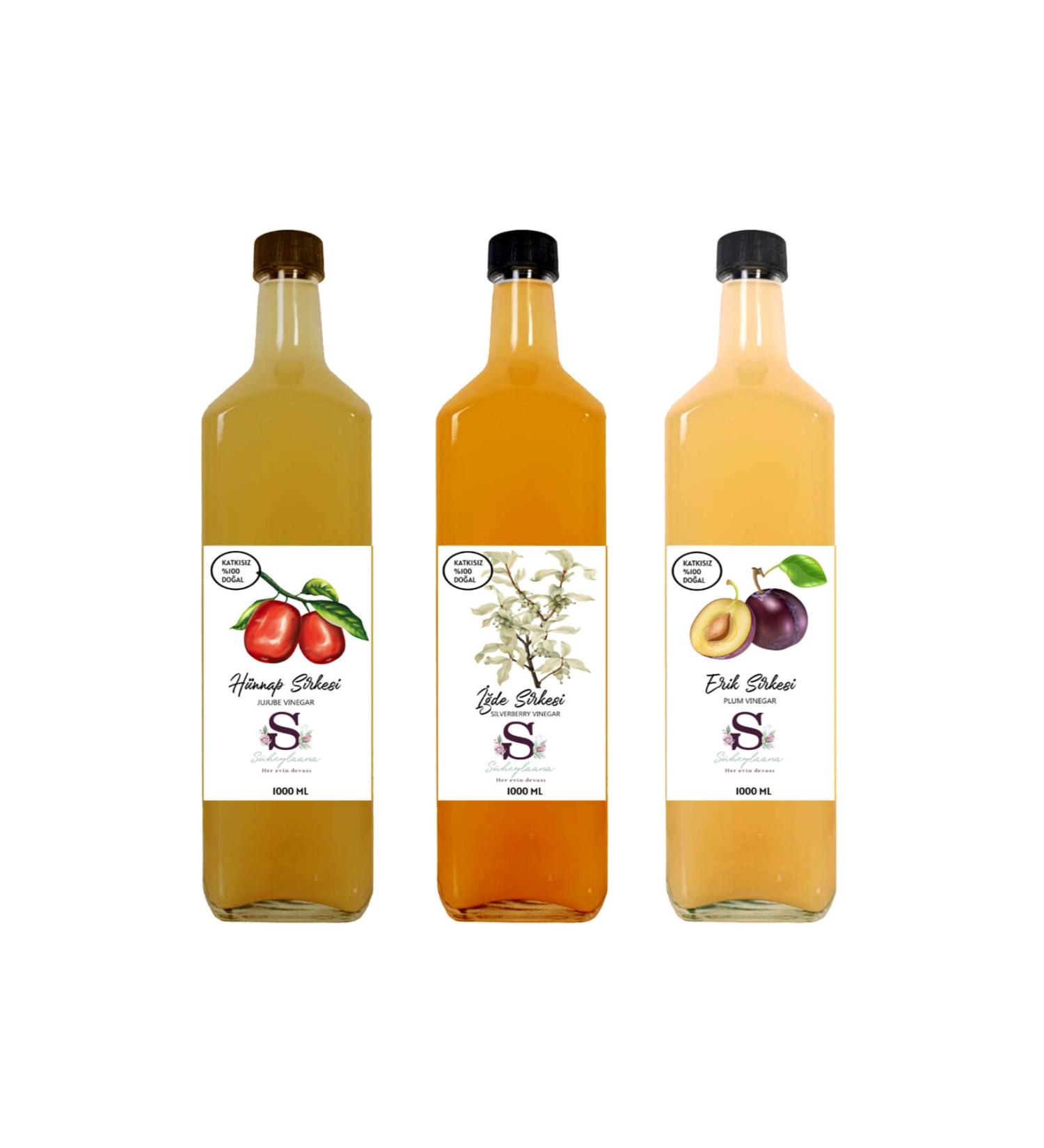 S heylaana Natural Jujube Oleaster and Plum Vinegar 1000 Ml