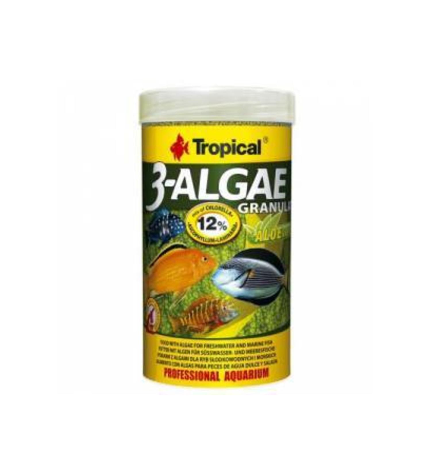 Tropical 3 Algae Gran 100 Gr Bag Herbal Tropheus Fish