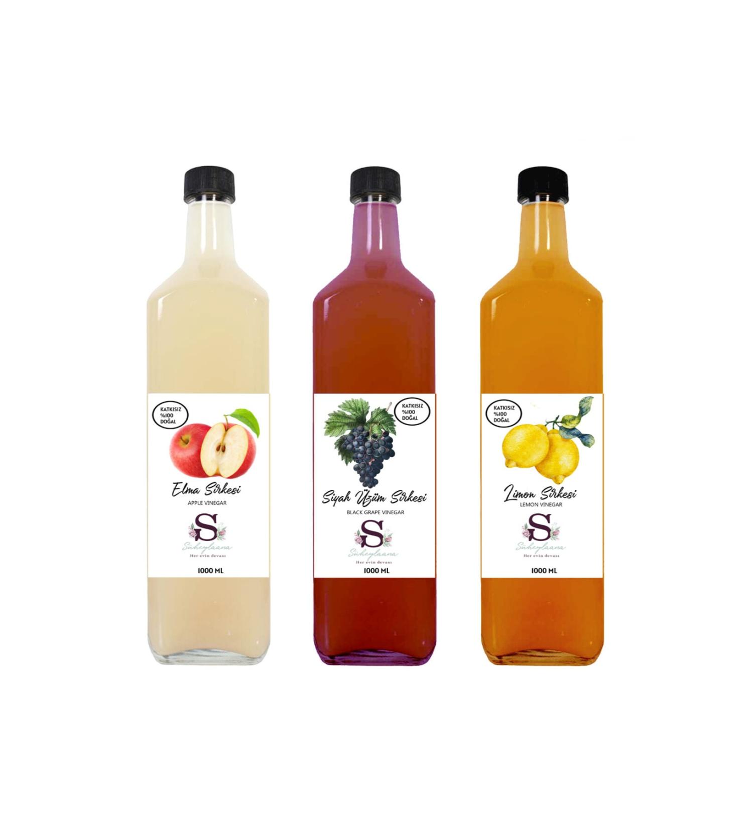 S heylaana Natural Black Grape Strawberry and Apple Vinegar 1000 Ml