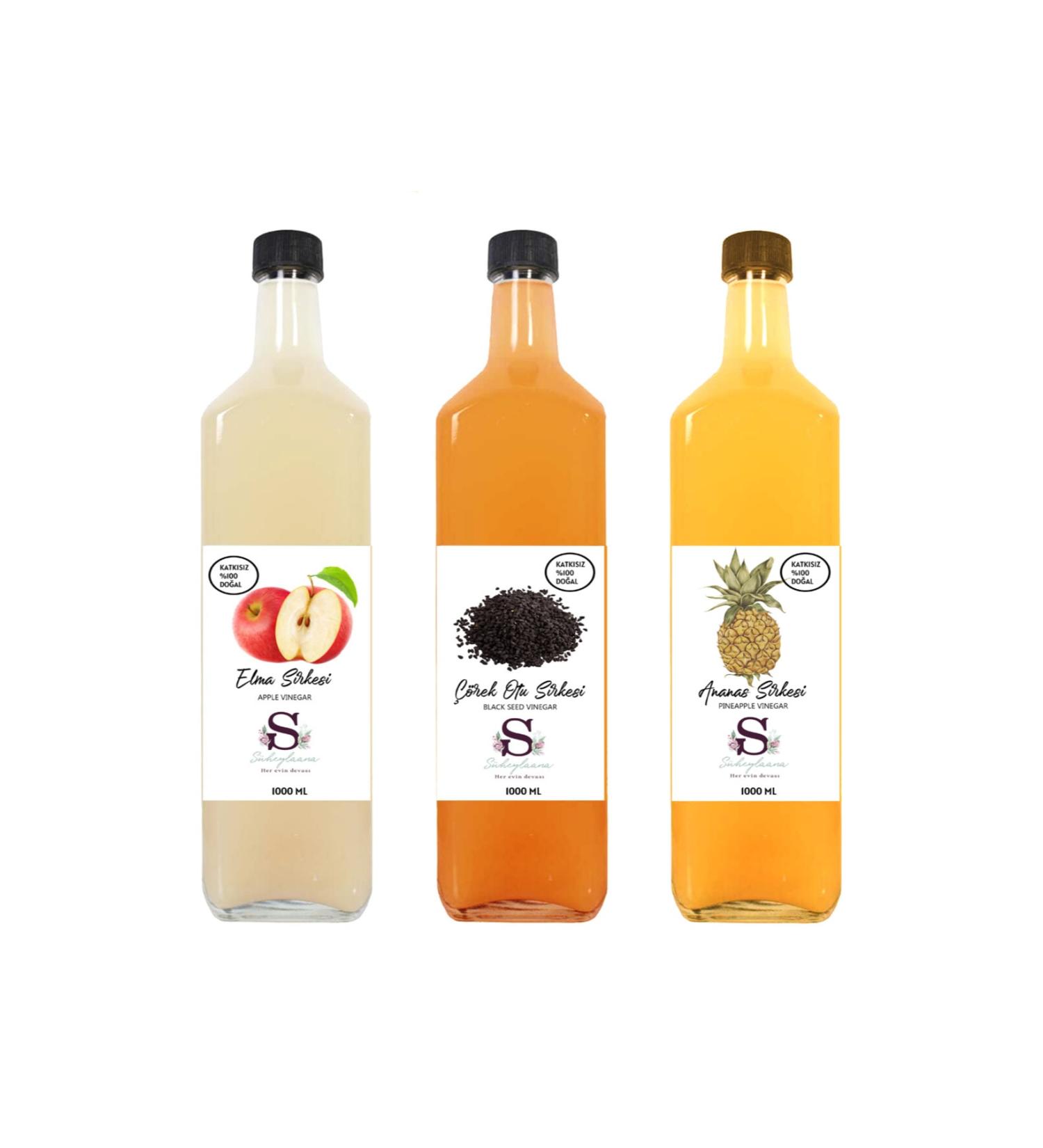 S heylaana Natural Apple Black Cumin and Pineapple Vinegar 1000 Ml