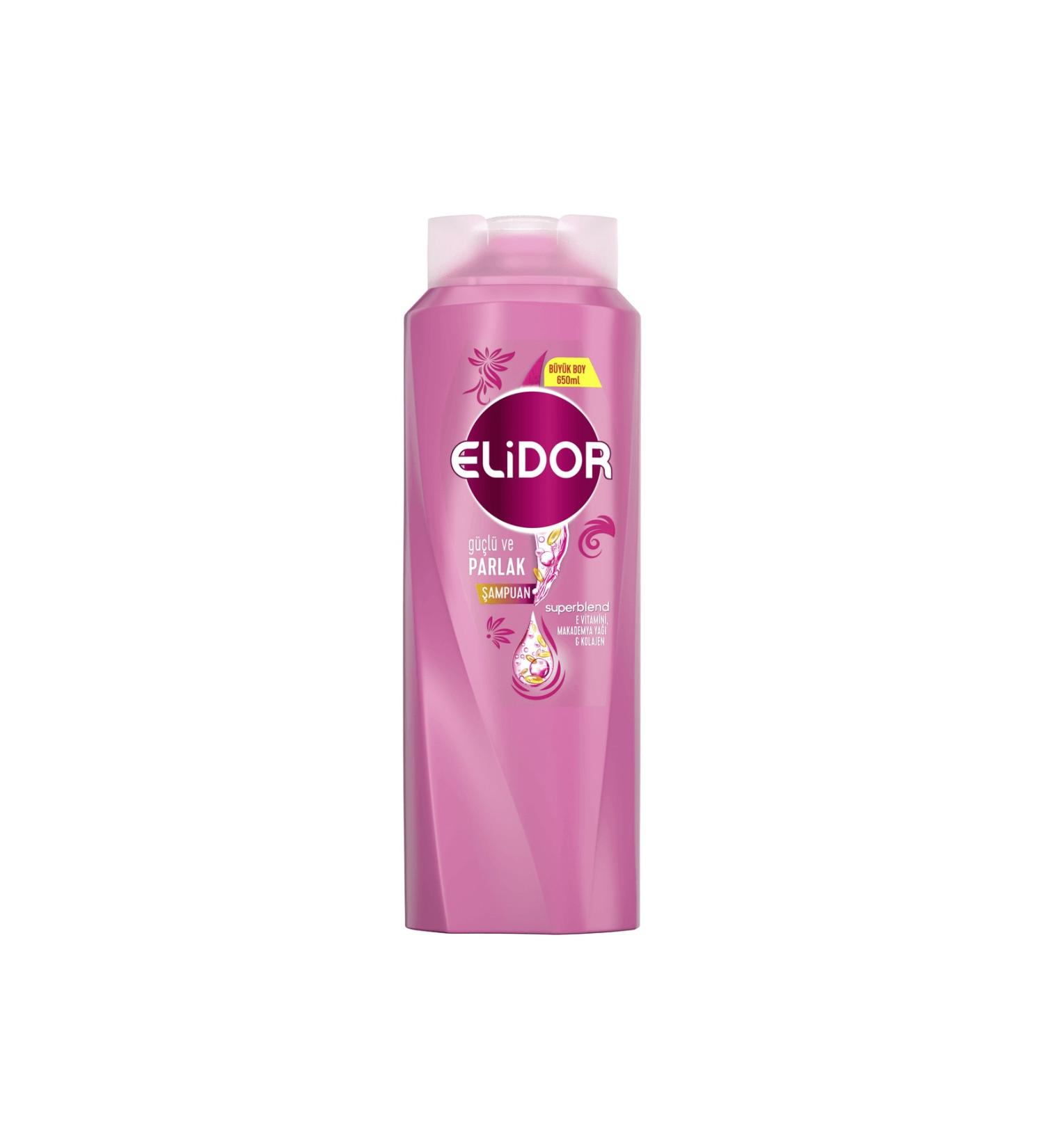 Elidor Shampoo Strong And Shiny 500 Ml X 4 Pieces