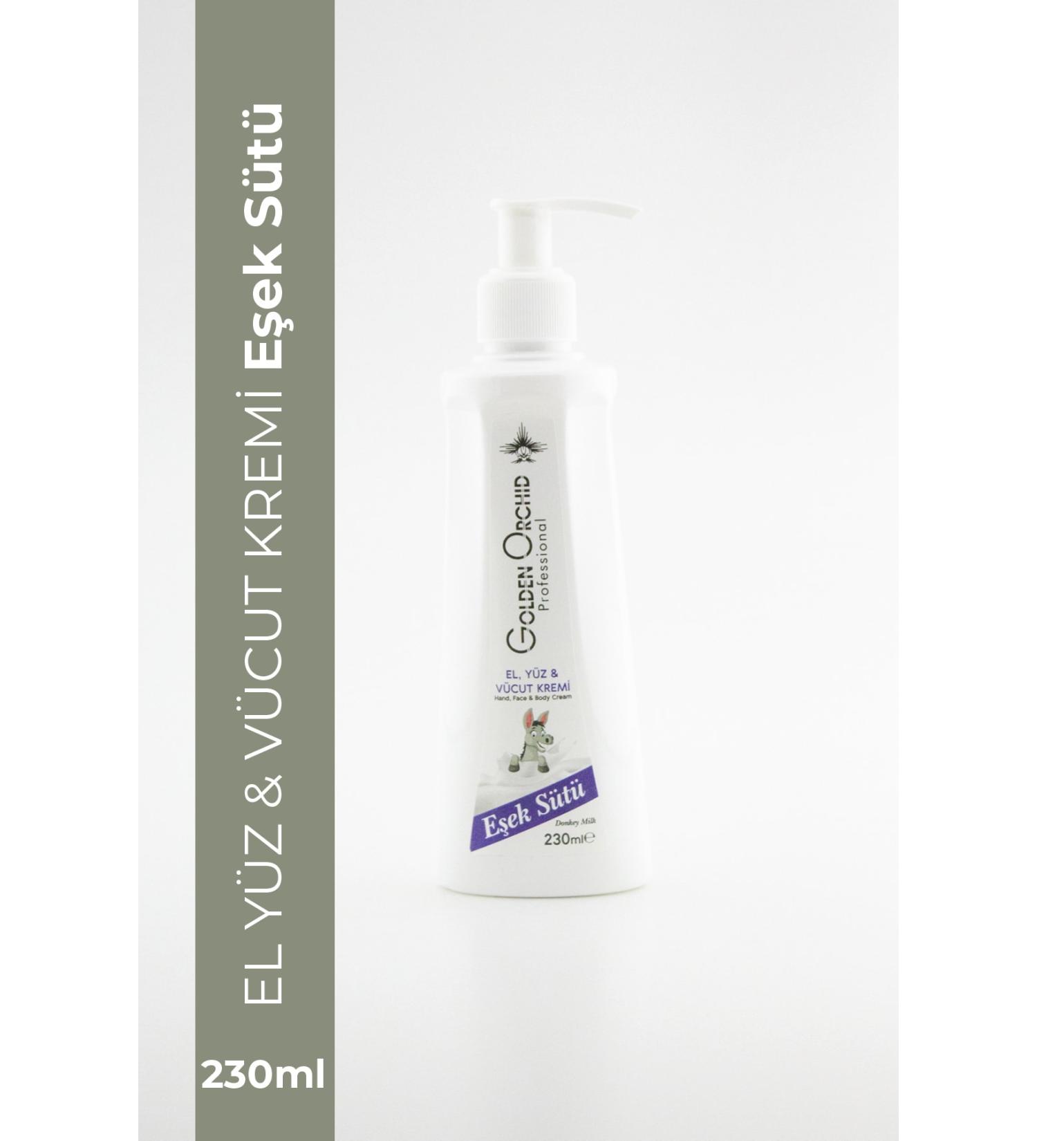 Golden Orchid Donkey Milk Hand Face and Body Cream for Sensitive Skin 230 Ml - Buy Online on GoSupps.com