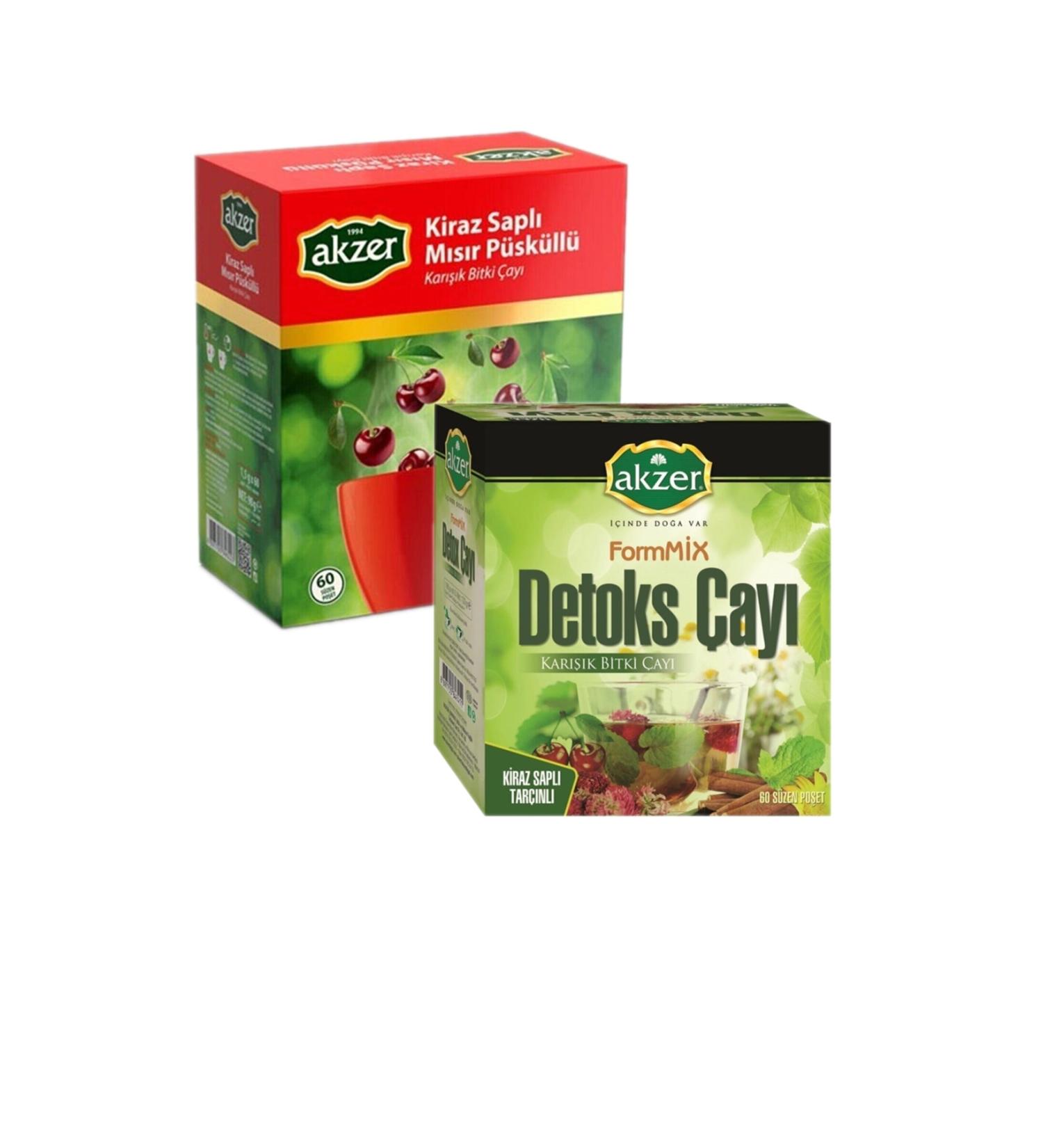 Akzer Cherry Stalk Corn Tassel And Detox Tea