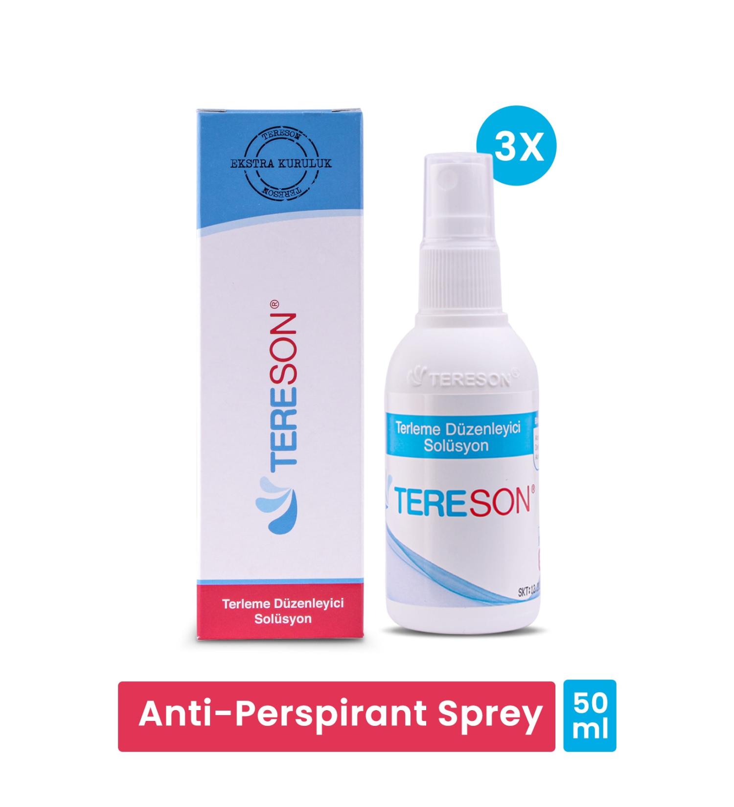 Tereson Hand Foot and Underarm Antiperspirant 3x50 ml - Buy Online on GoSupps.com